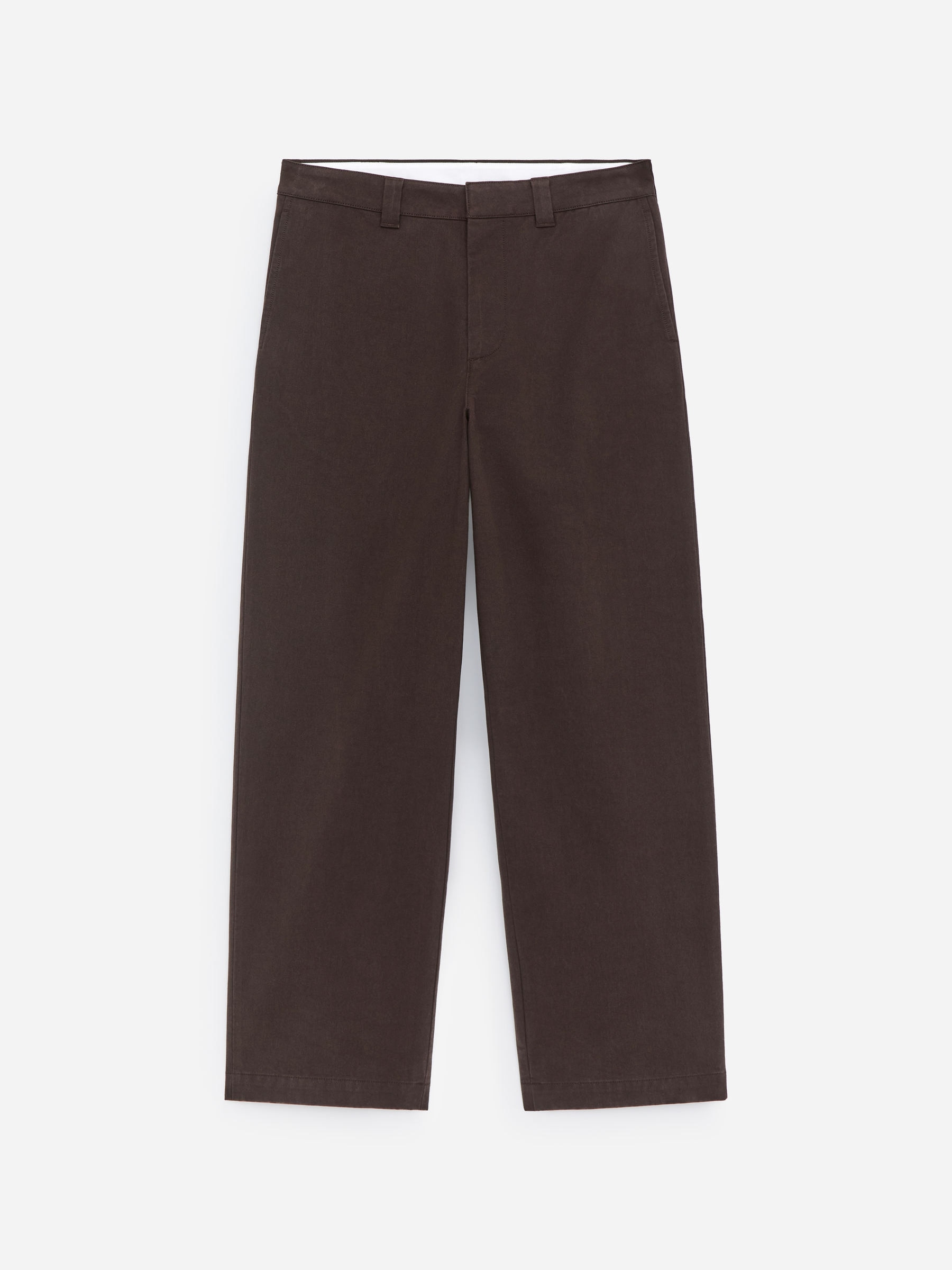 Loose Cotton Chinos - Dark Brown - Relaxed fit - Men - StillMedia/DescriptiveStillLife - 1