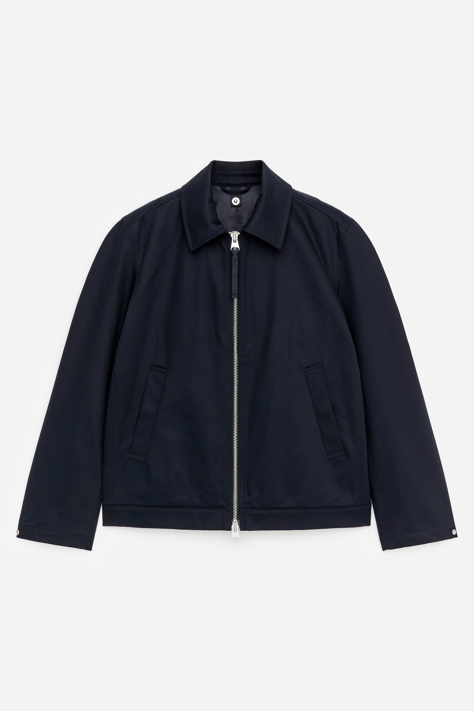 Bomullsjacka - Mörkblå/Brun - 2