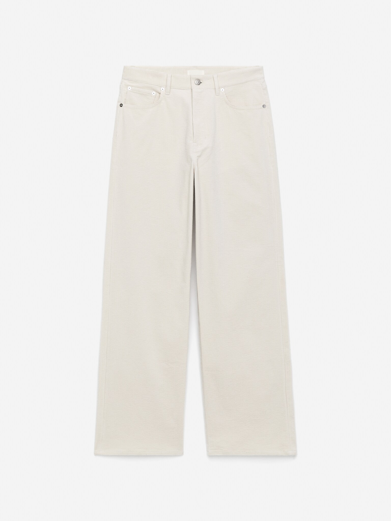CORAL Wide Cordhose - Cremeweiß - 2