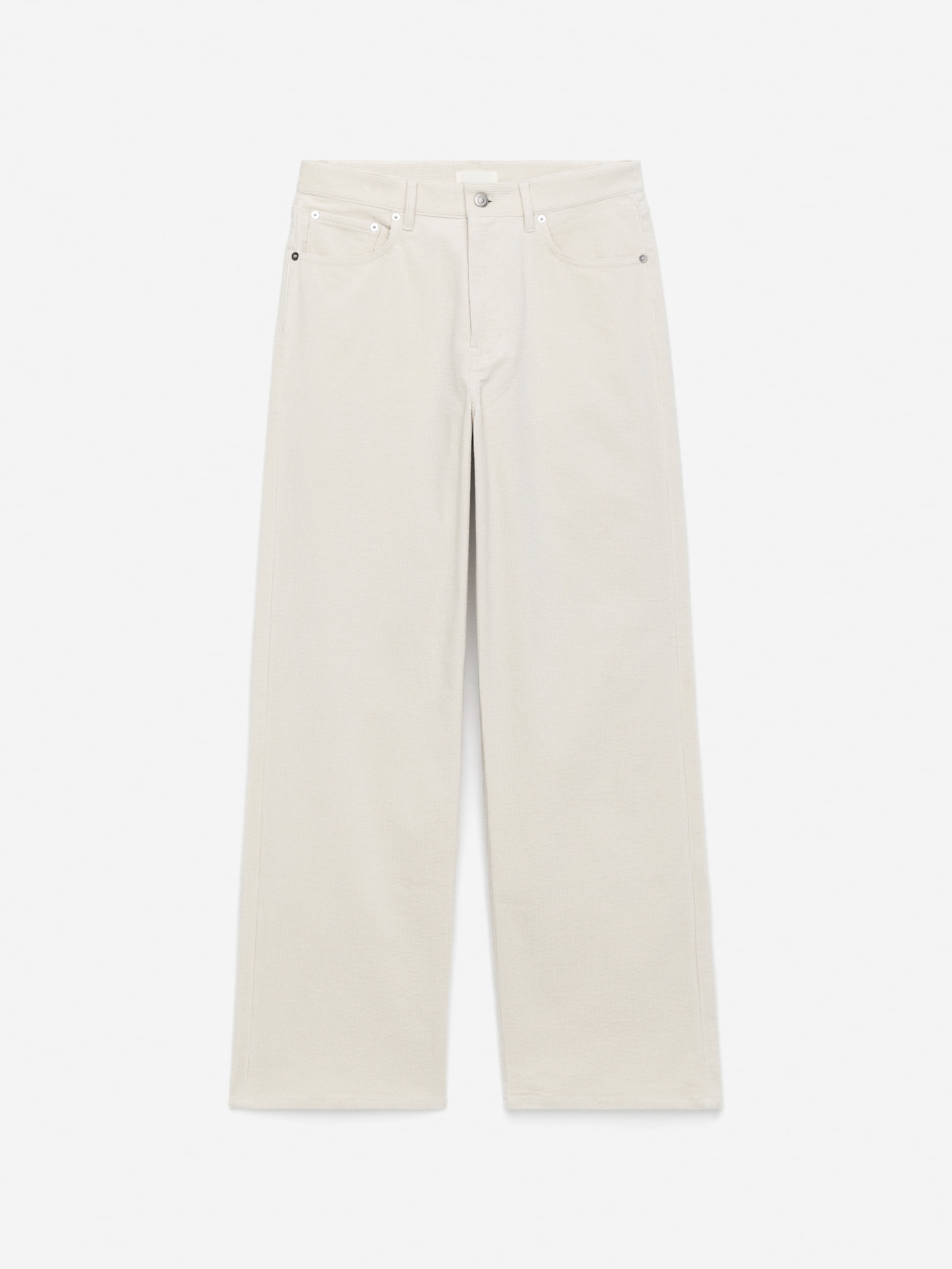 Visualizza immagine più grande: Jeans CORAL wide in velluto a coste - Bianco sporco - DONNA | H&M IT 5