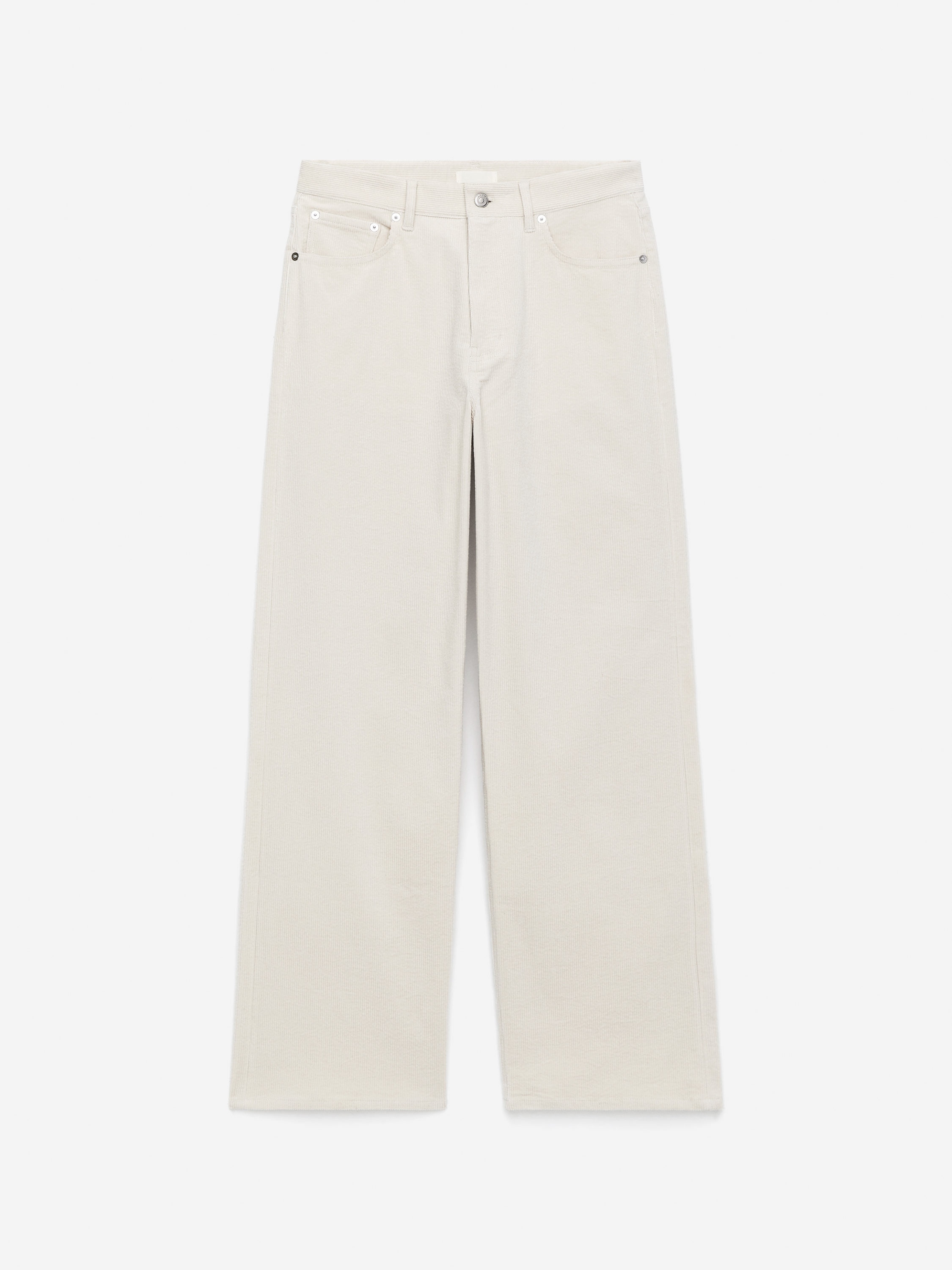 CORAL Corduroy Wide Jeans - Off White - Relaxed fit - Women - StillMedia/DescriptiveStillLife - 2
