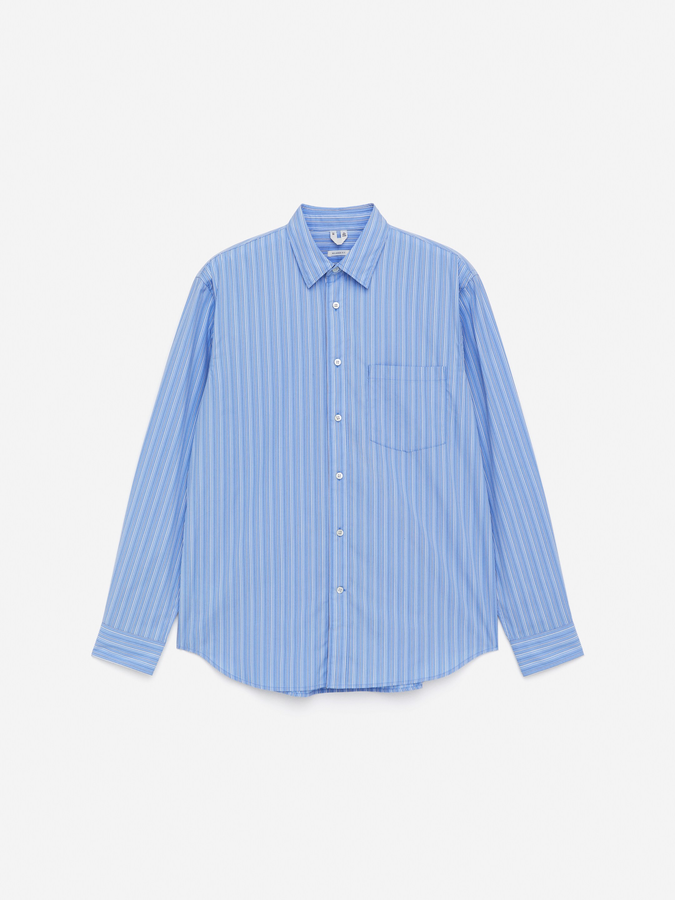 Grotere afbeelding bekijken: Relaxed Poplin Shirt - Blauw/wit - HEREN | H&M BE 5