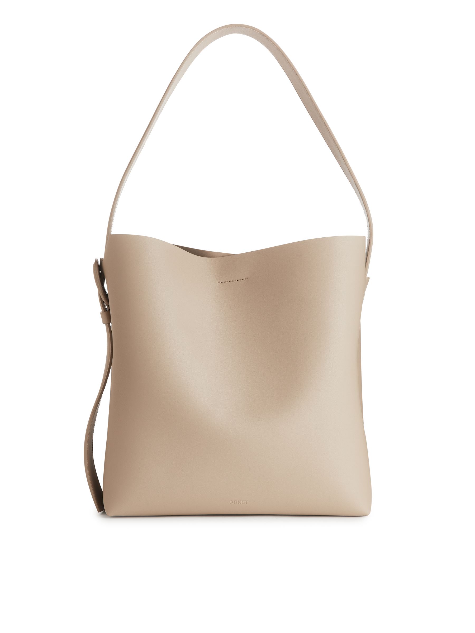Rigid Leather Tote - Beige - Women - StillMedia/DescriptiveStillLife - 6