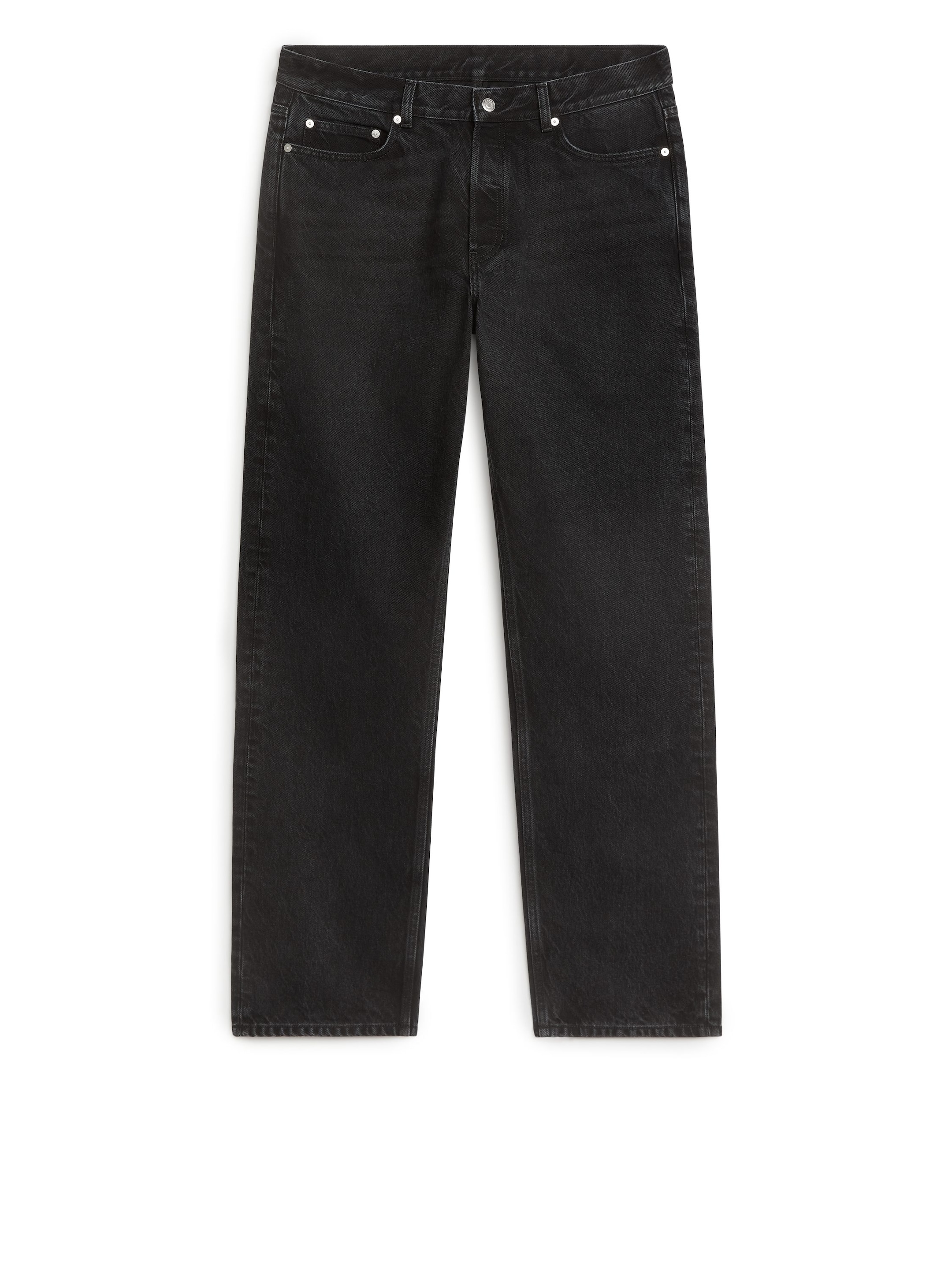 Ingrandisci l'immagine: OCEAN Loose Straight Jeans - Black - UOMO | H&M CH 1