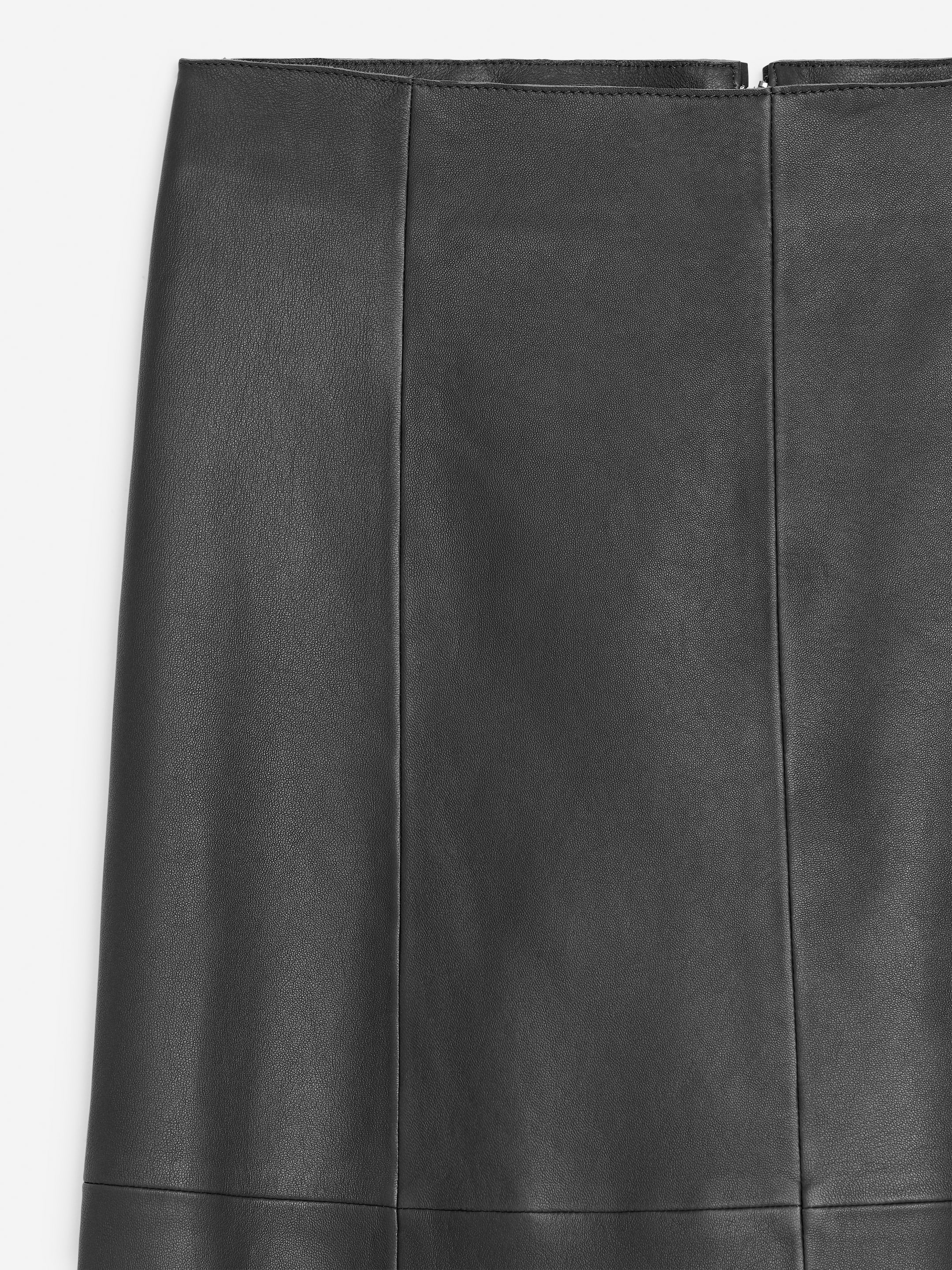 Jupe en cuir à empiècements - Gris foncé - Regular fit - Femme - StillMedia/DescriptiveDetail - 2