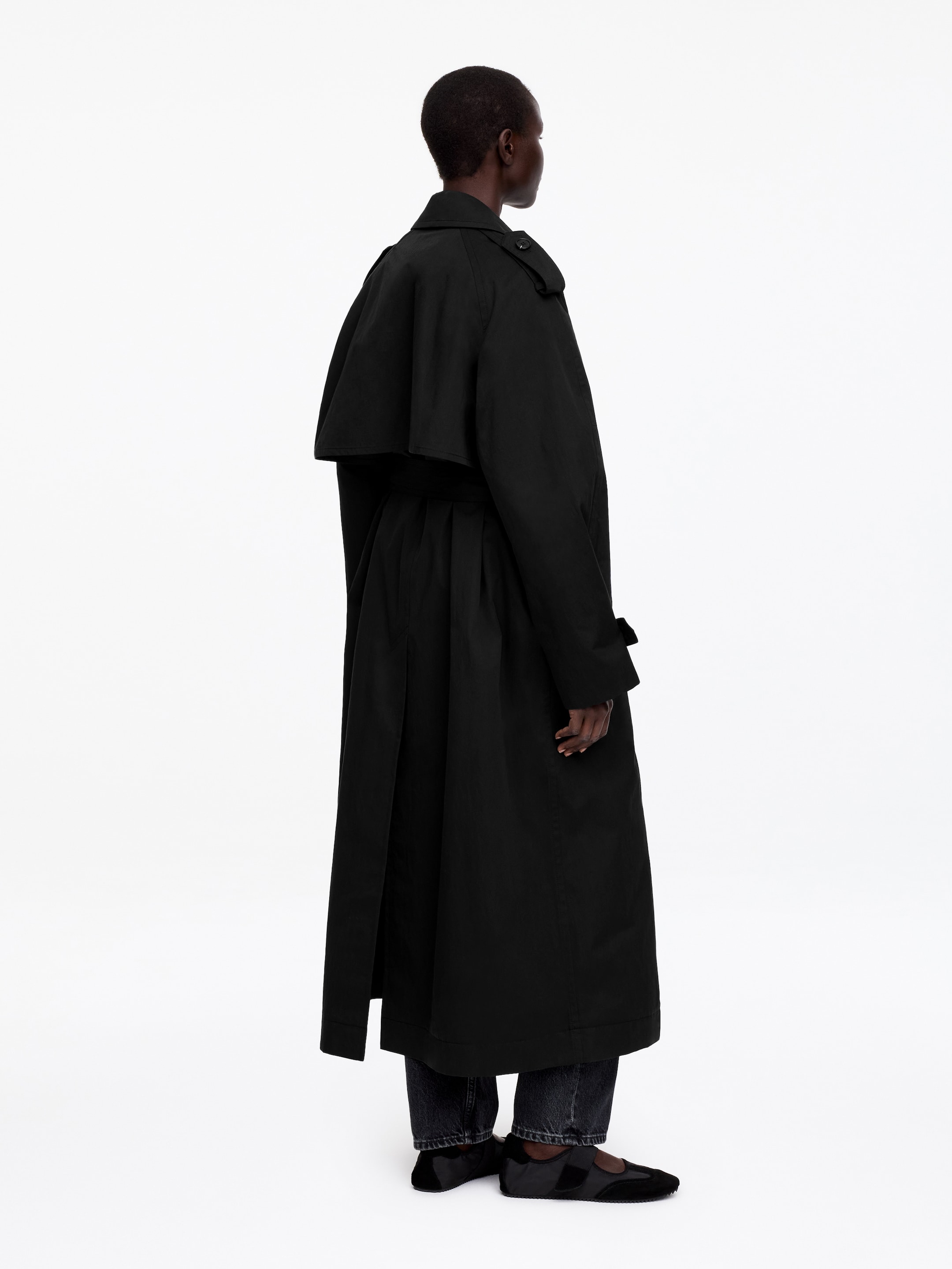 Oversized Trench Coat - Black - Oversized - Women - StillMedia/Lookbook - 6