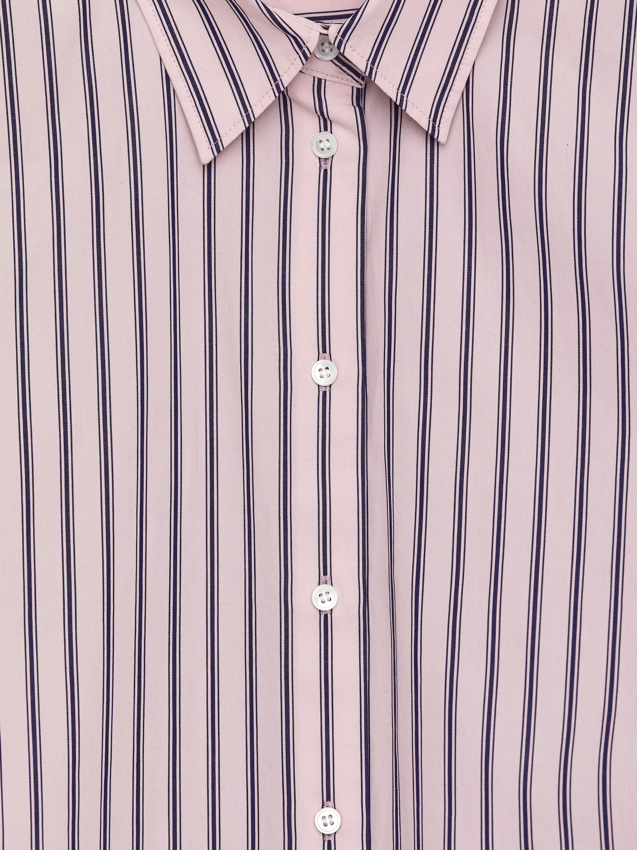 Cotton Poplin Shirt - Pink/Blue - Relaxed fit - Women - StillMedia/DescriptiveDetail - 2
