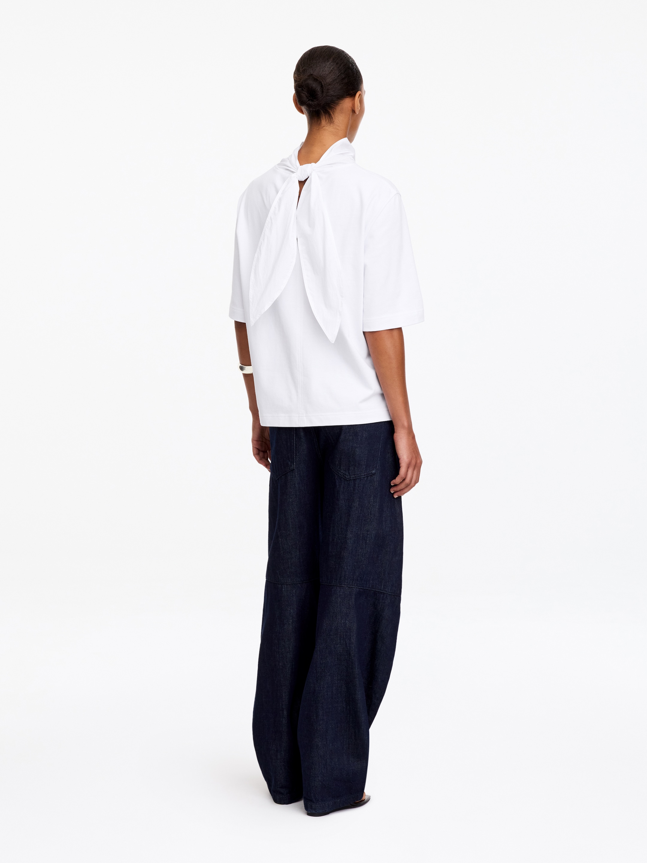 Top con cuello de bufanda - Blanco - Corte estándar - women - StillMedia/Lookbook - 6