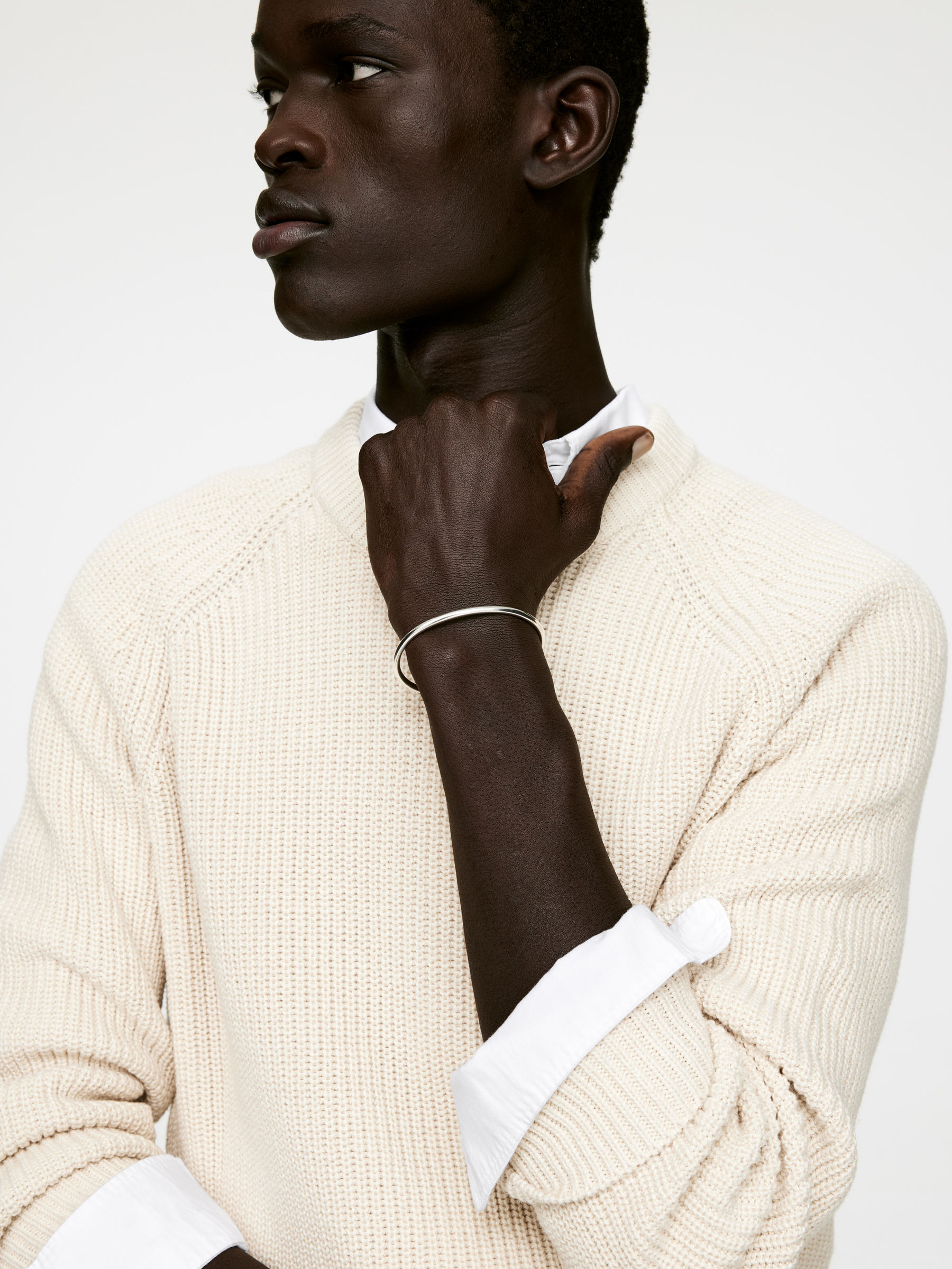 Sterling Silver Cuff Bracelet - Silver - Men - StillMedia/Lookbook - 7