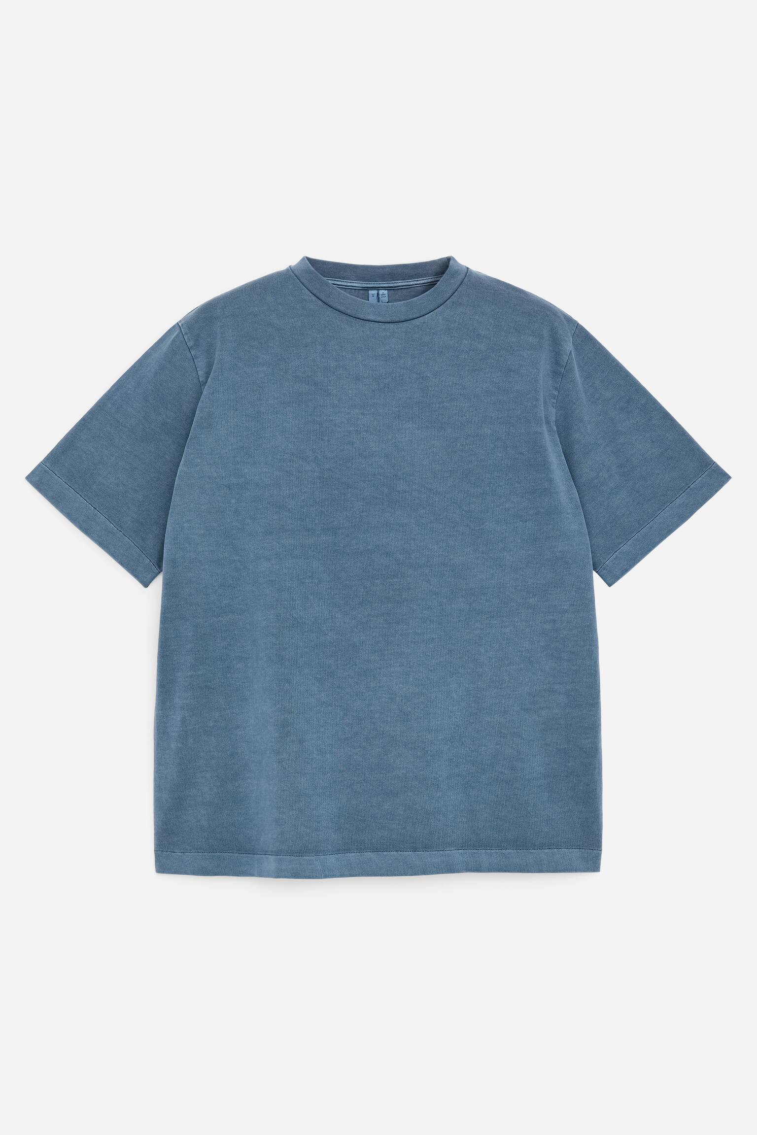 T-shirt décontracté - Bleu/Vert délavé/gris/Beige - 2