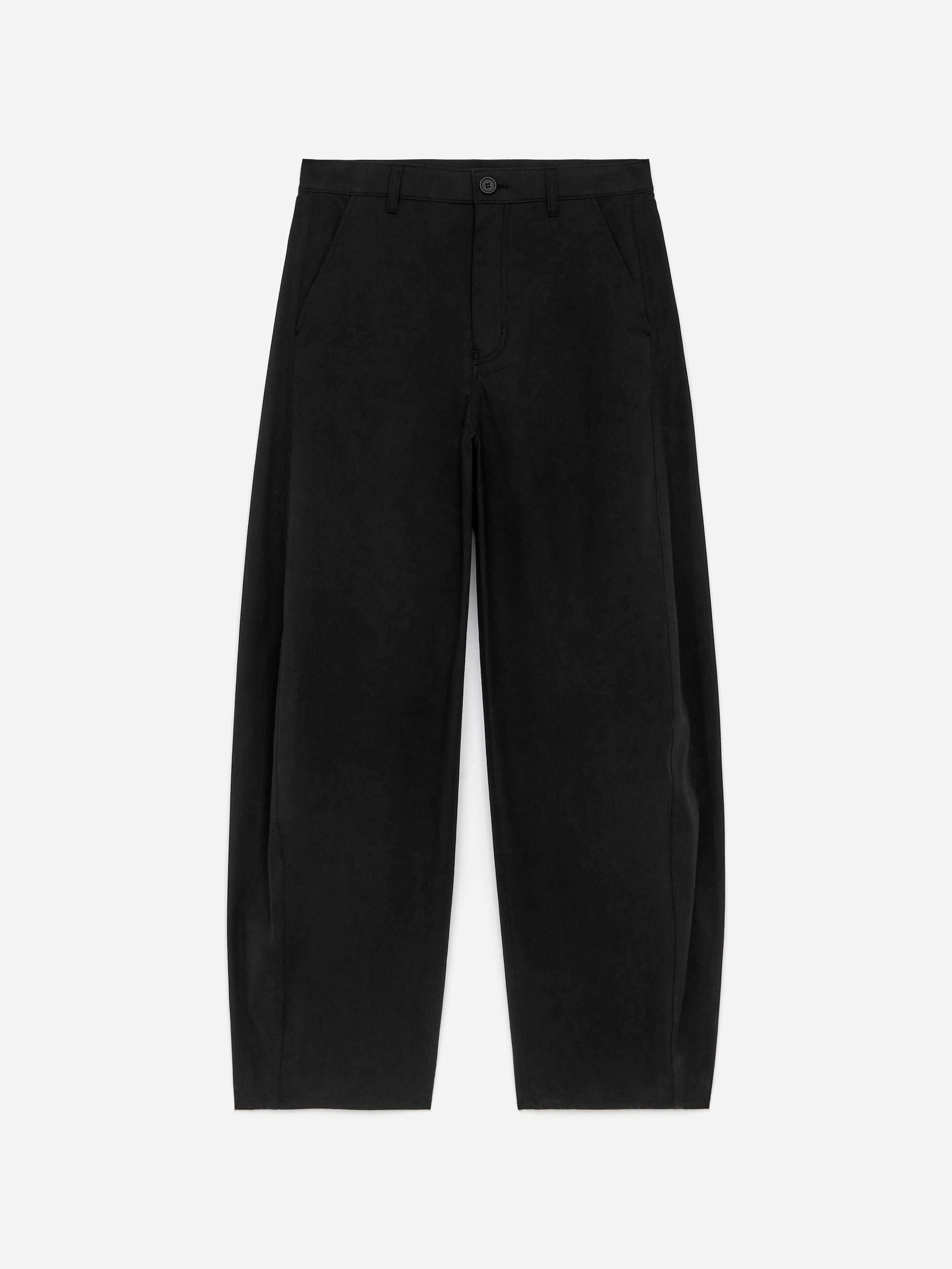 Barrel-Leg Trousers - Black - Loose fit - Women - StillMedia/DescriptiveStillLife - 1