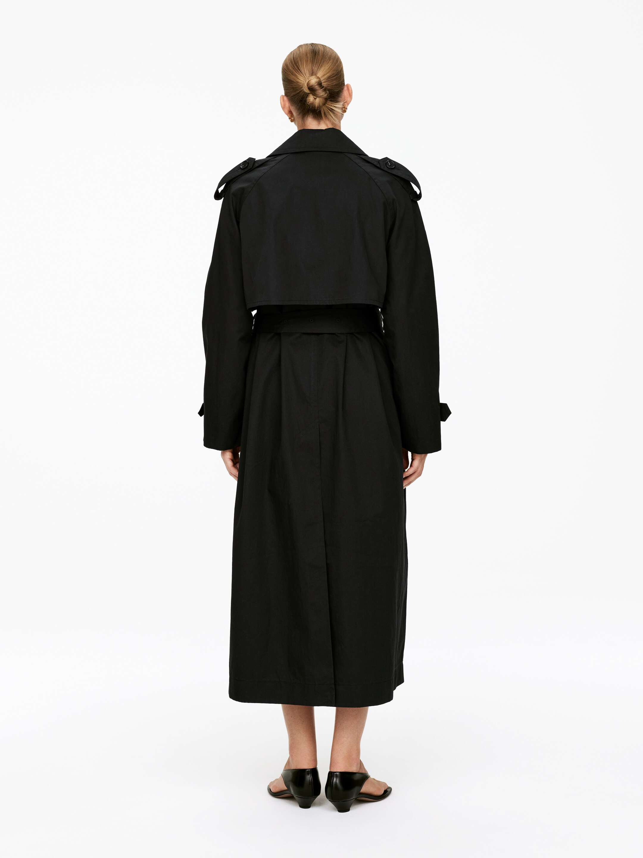 View larger image: Oversized Trench Coat - Black - Ladies | H&M GB 3