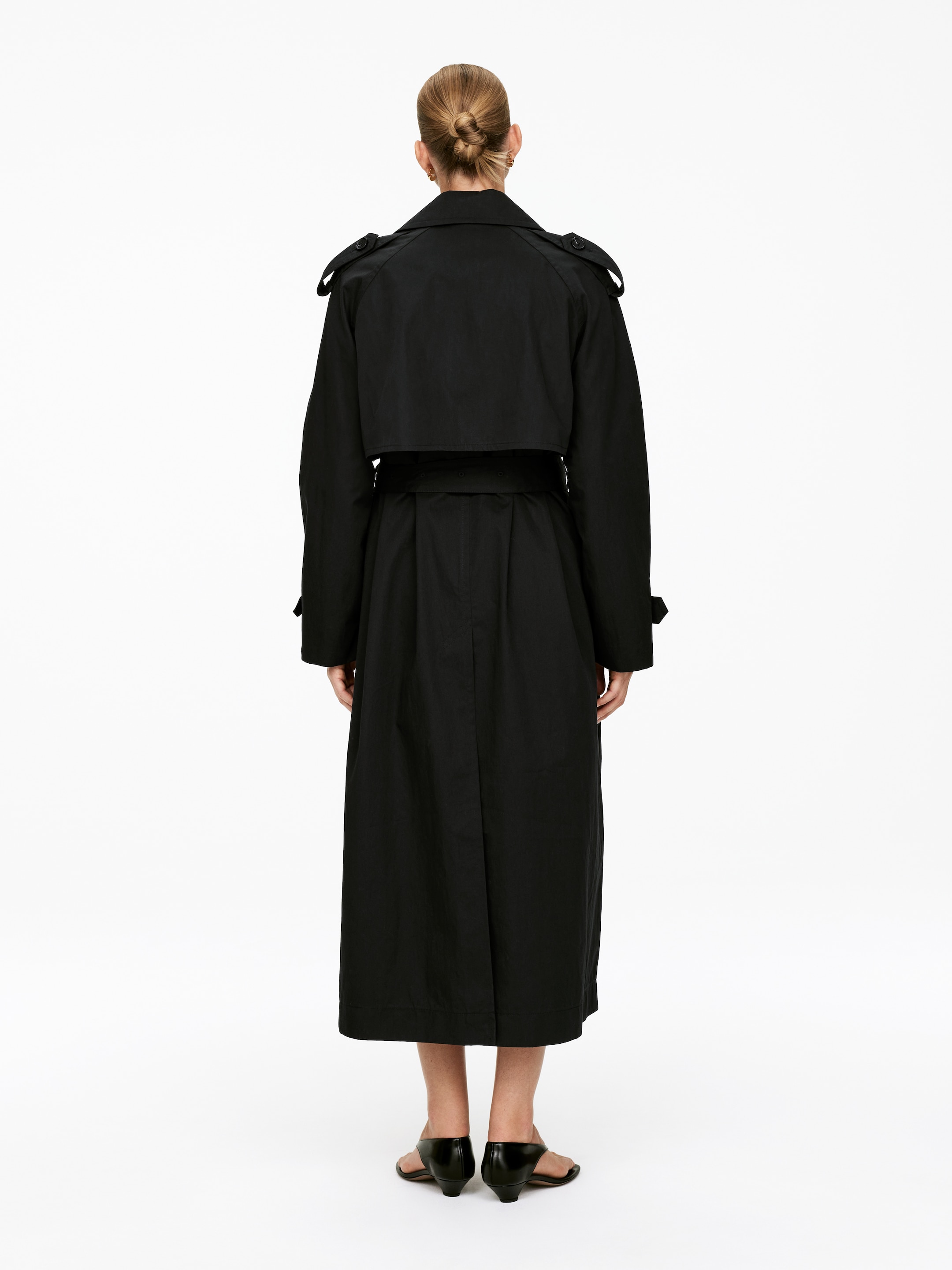Grösseres Bild ansehen: Oversize-Trenchcoat - Schwarz - DAMEN | H&M CH 4