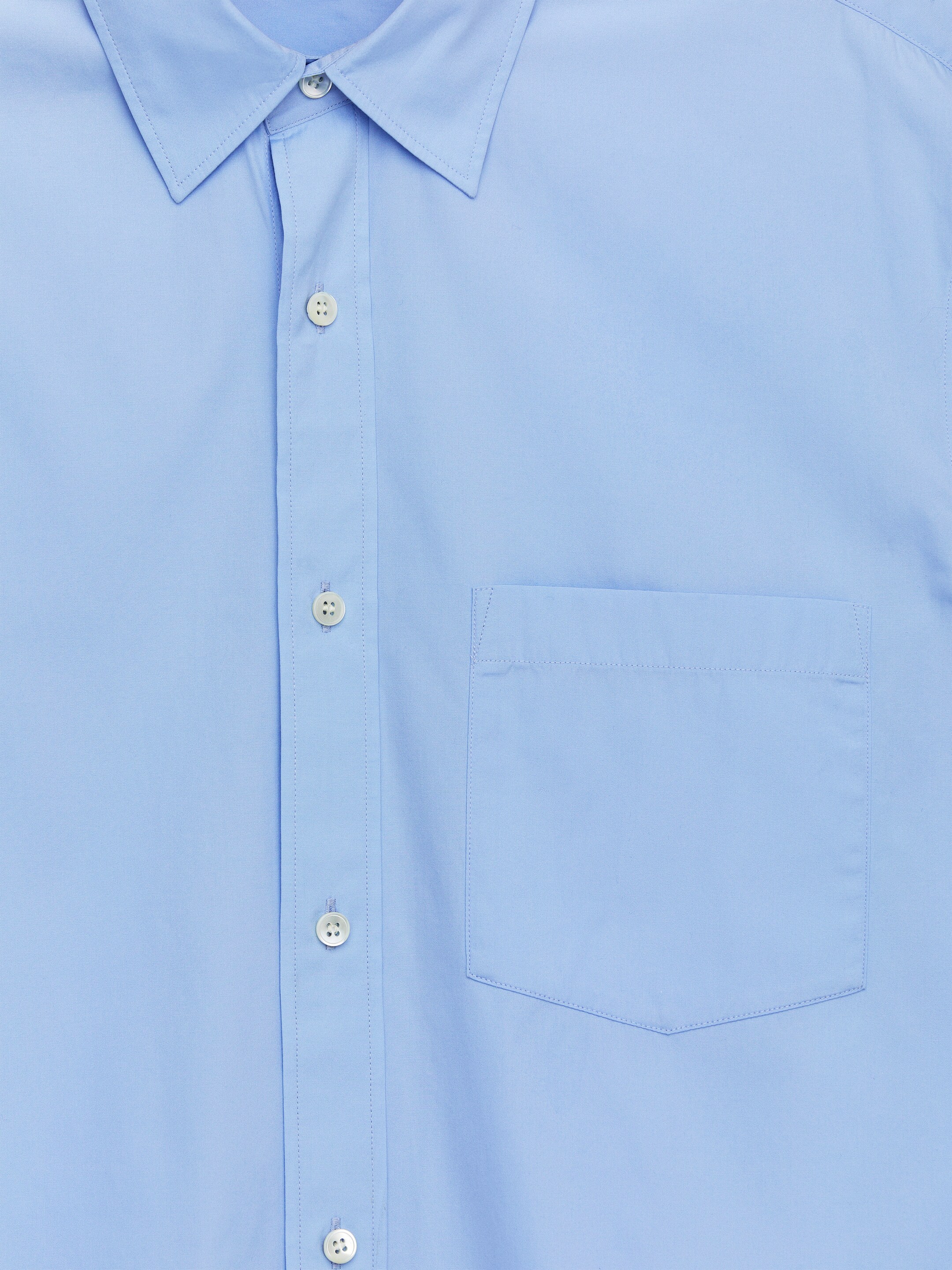 View larger image: Relaxed Poplin Shirt - Light Blue - Men | H&M GB 2