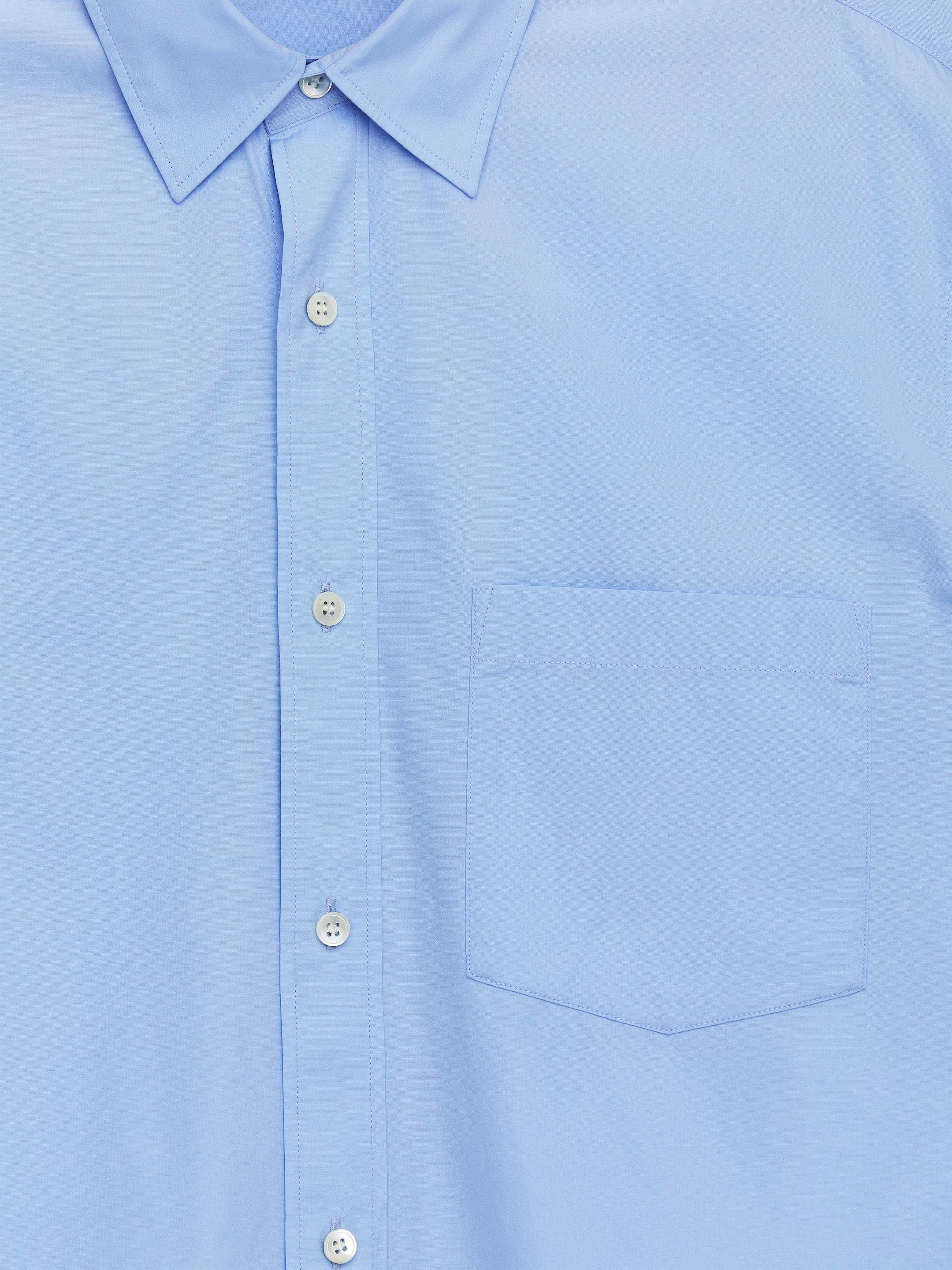 Relaxed Poplin Shirt - Light Blue - Loose fit - Men - StillMedia/DescriptiveDetail - 2