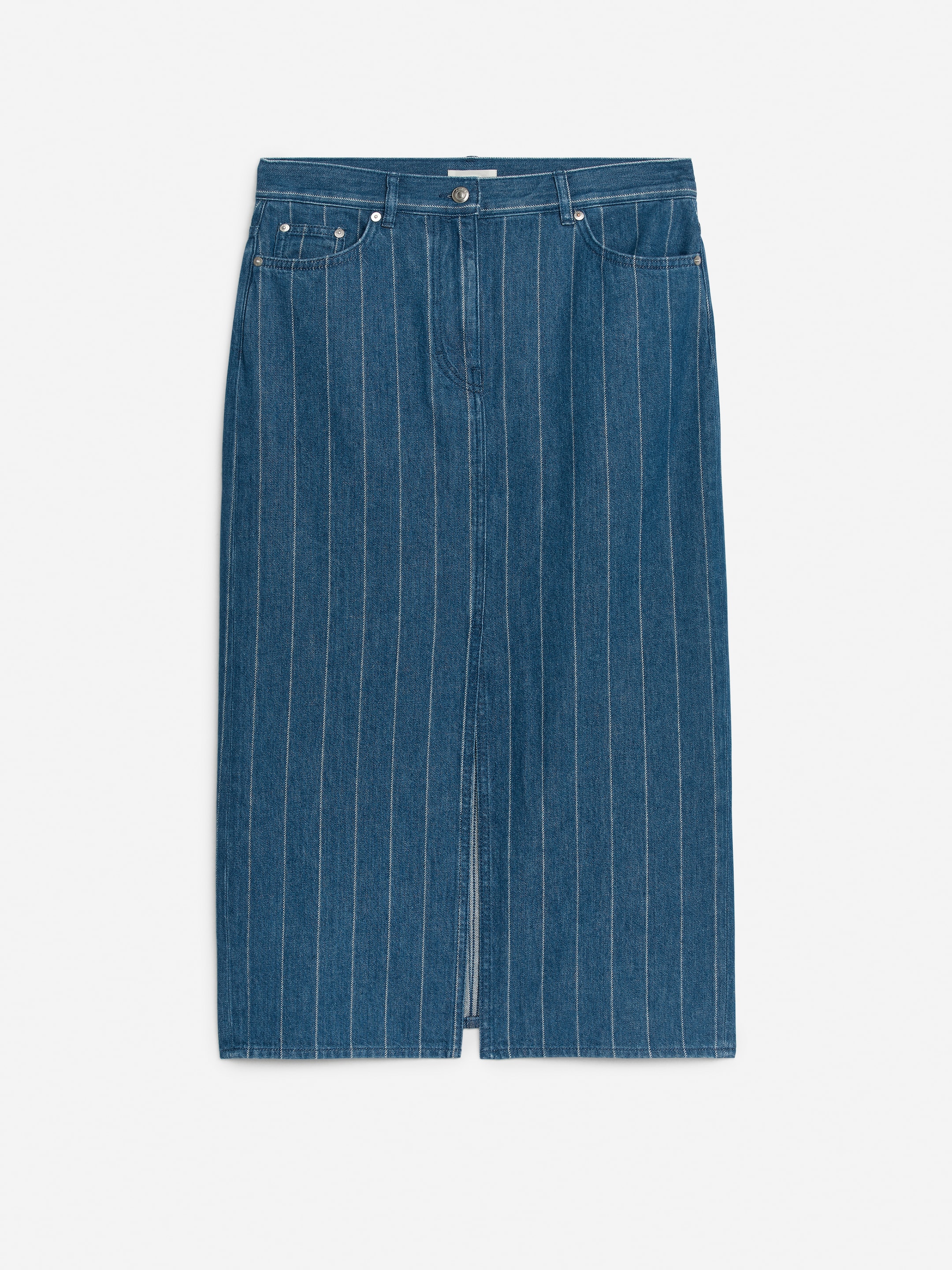 Se større billede: Denimnederdel - Blå/hvid - DAME | H&M DK 1