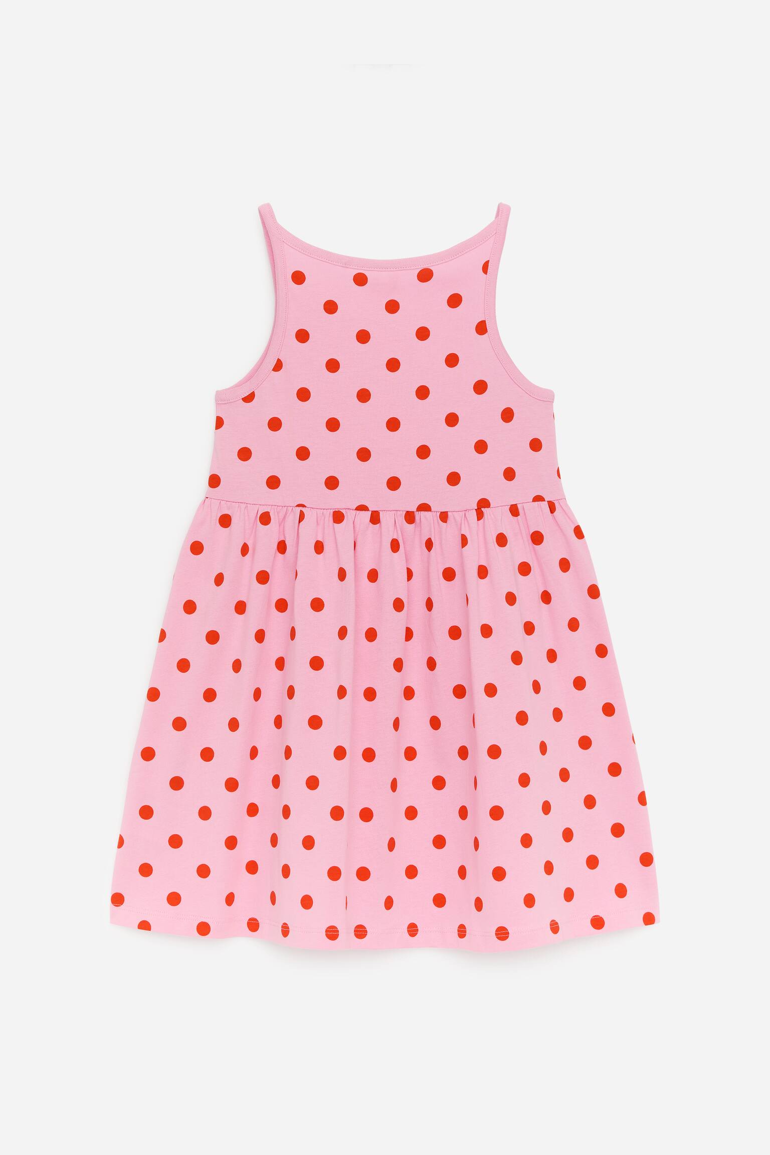 Ärmlös trikåklänning - Rosa/röd - 3