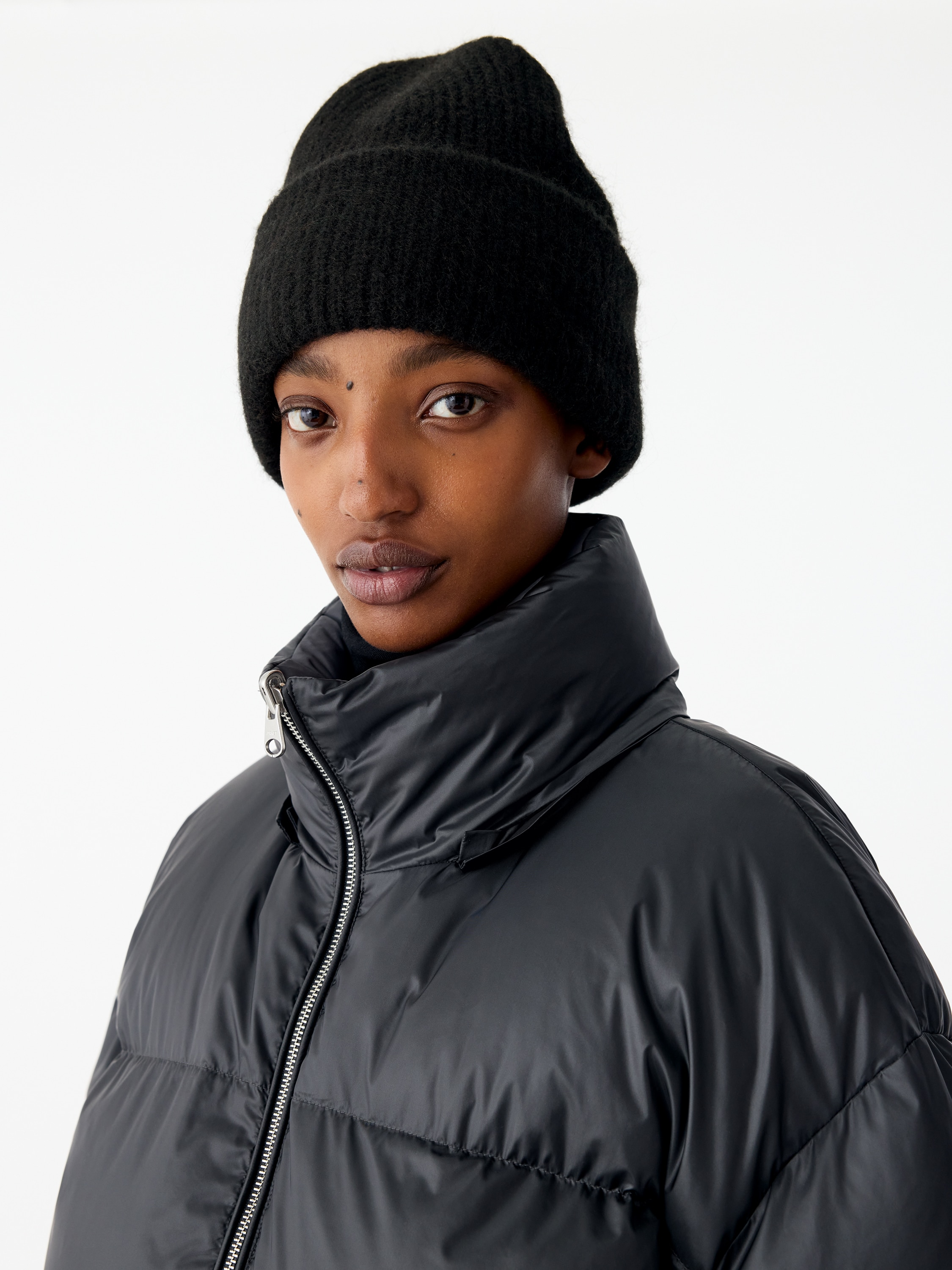 Alpaca-Wool Blend Beanie – Black – ARKET WW