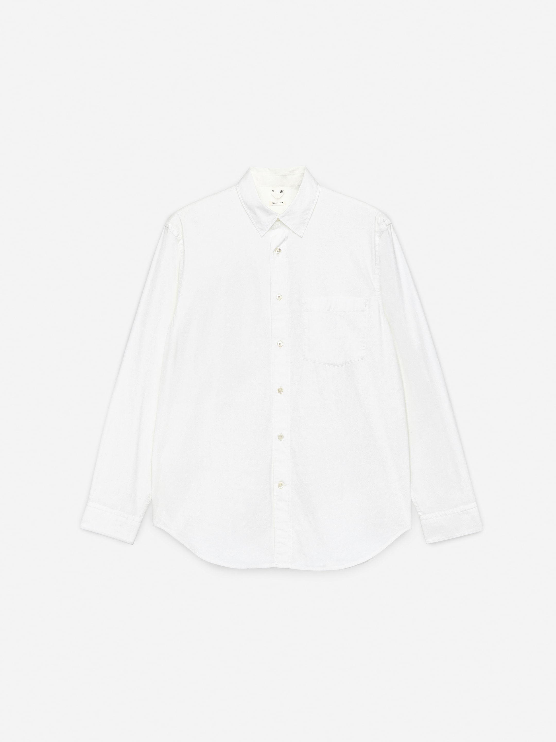 View larger image: Relaxed Poplin Shirt - White - Men | H&M GB 2