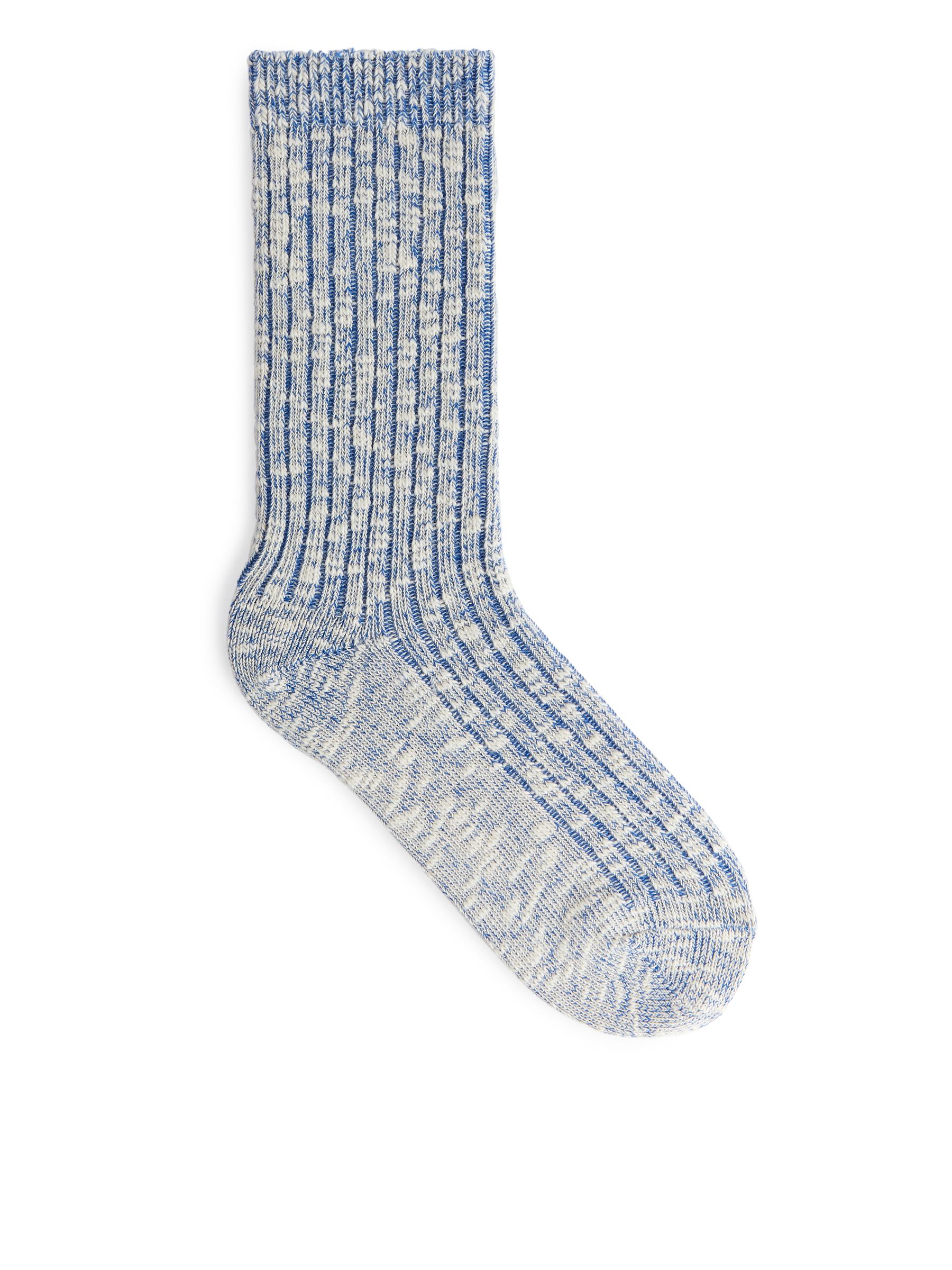 Grobe Stricksocken - Blau meliert - Damen - StillMedia/DescriptiveStillLife - 1