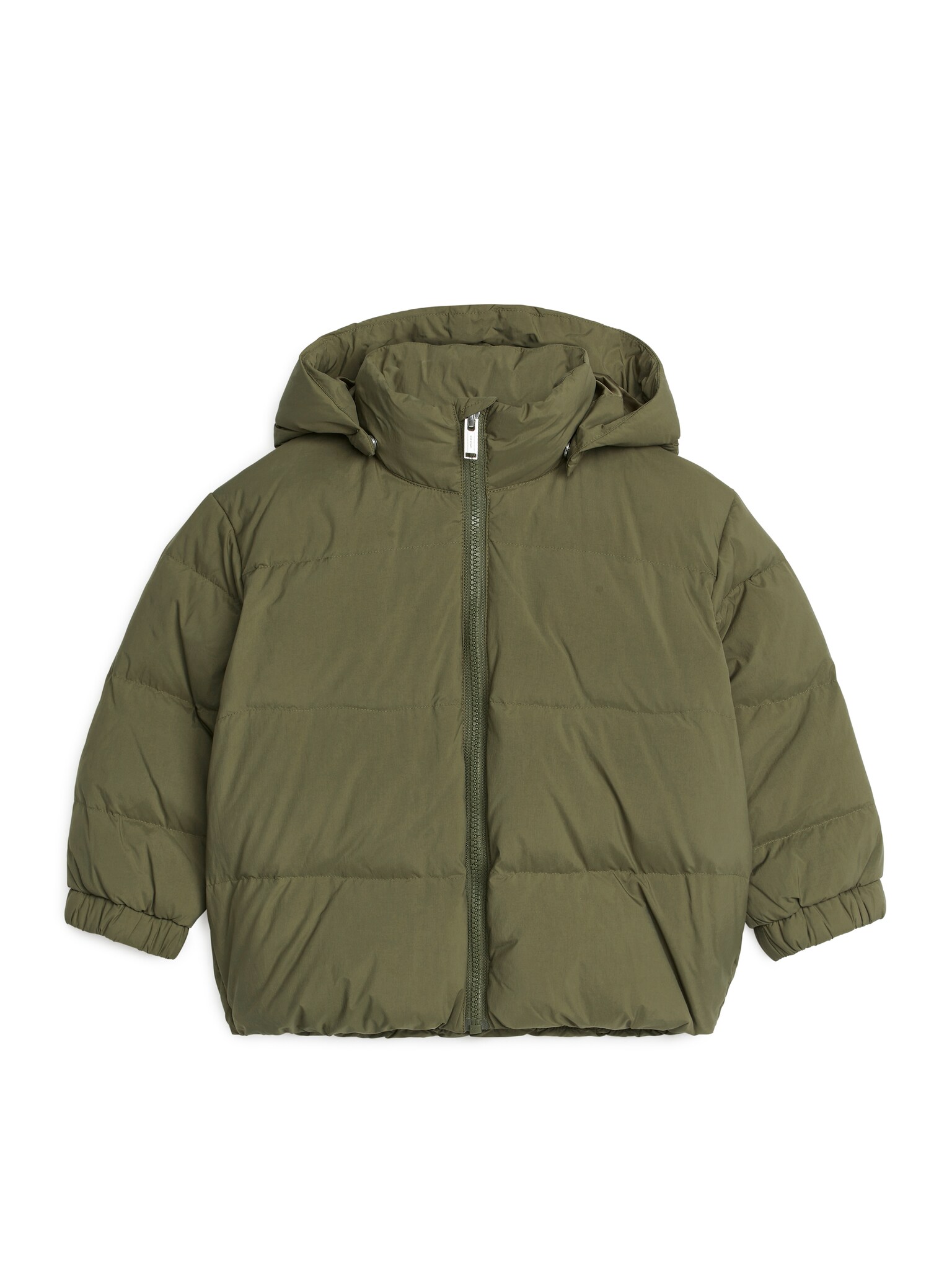 Upcycled Down Jacket - Khaki Green/Black/Blue