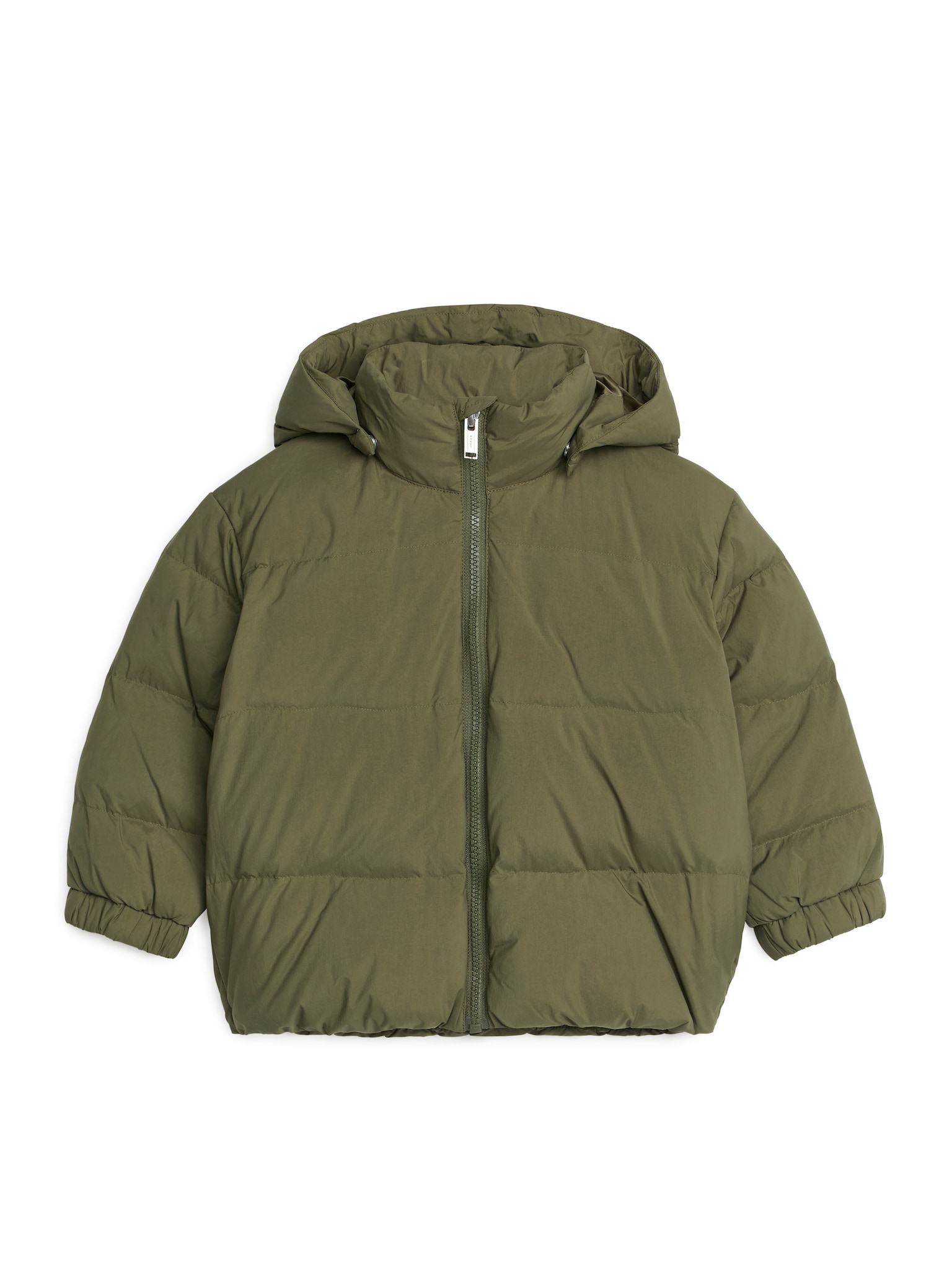 Upcycled Down Jacket - Khaki Green/Blue/Black