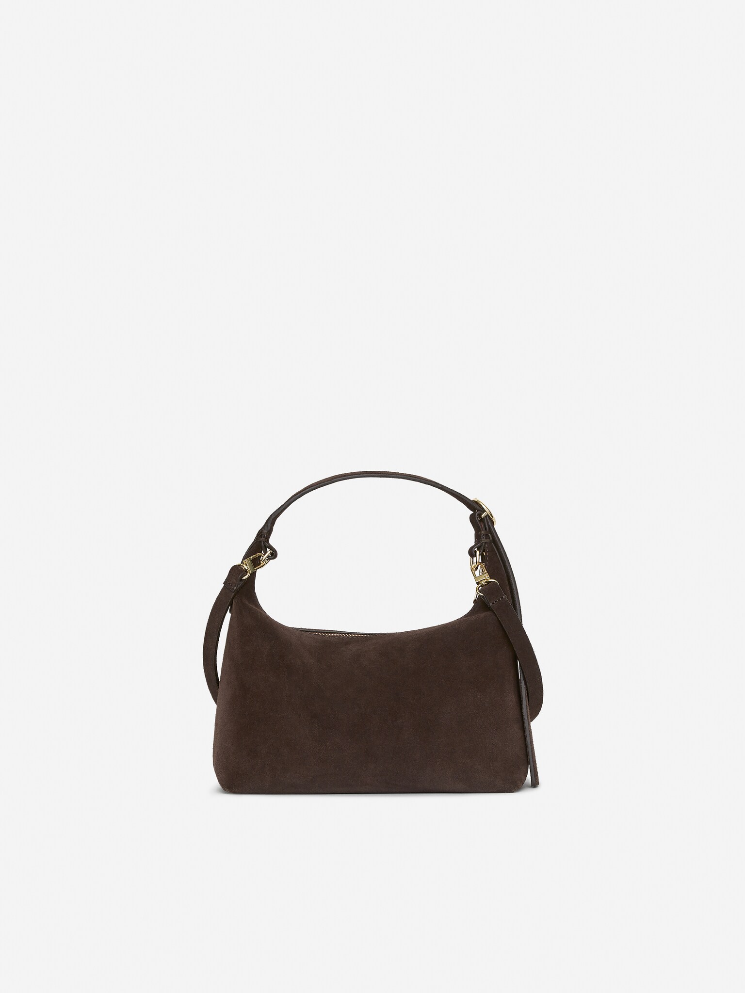 Veloursledertasche - Dunkelbraun/Beige/Braun/Khaki - 3