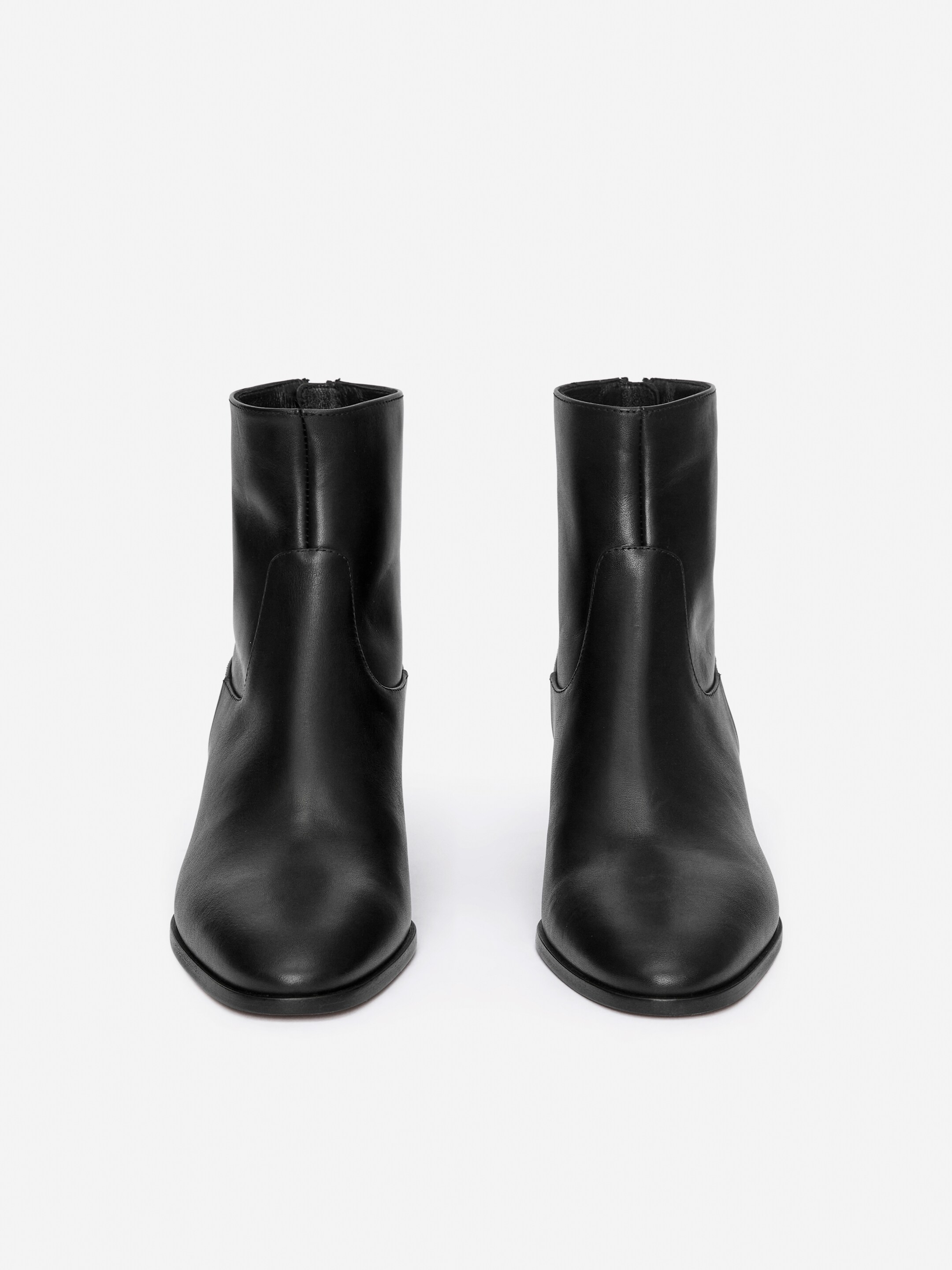 Zobacz większy obraz: Skórzane buty za kostkę - Czarny - ONA | H&M PL 5