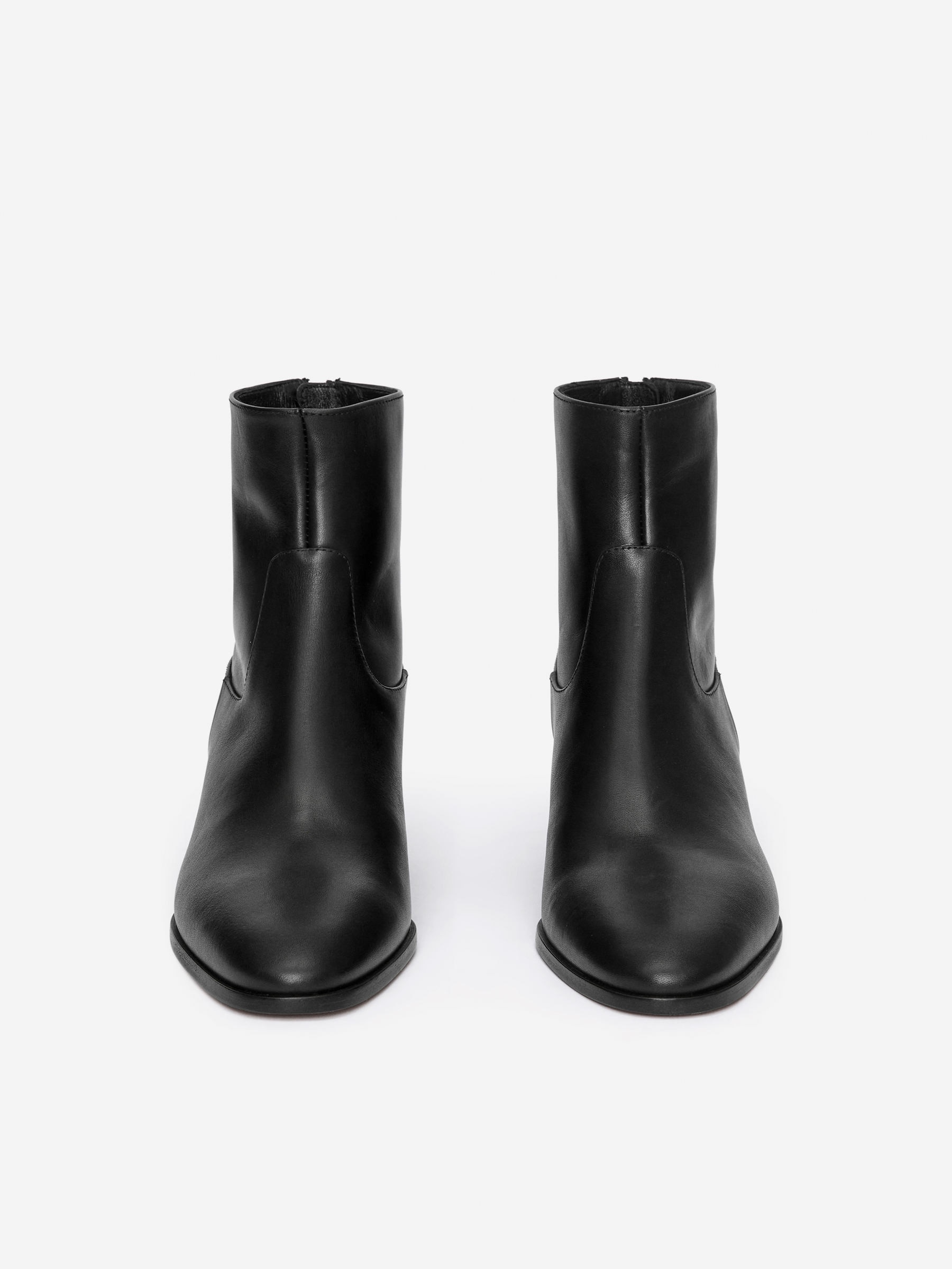 Leather Ankle Boots - Black - Women - StillMedia/DescriptiveStillLife - 3