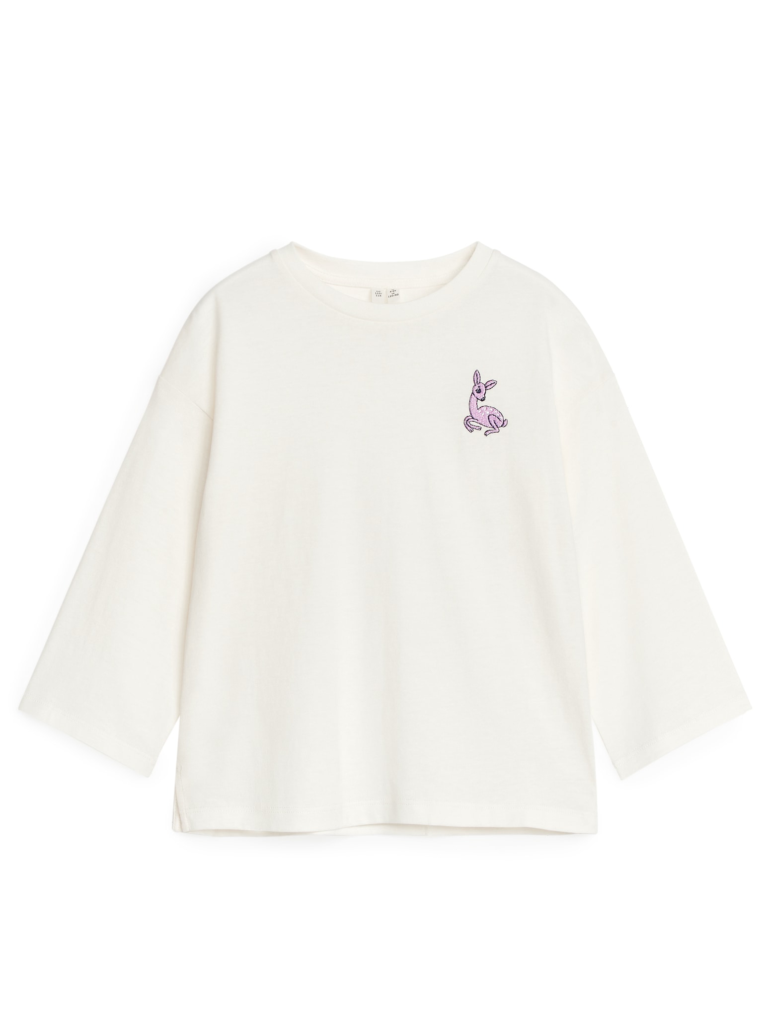 Long-Sleeved T-Shirt - Off White/Reindeer/Krémová/Multi prúžok/Béžová/Dúhová/Biela/Modrá/Fialová/Červená/Ružová/oranžová