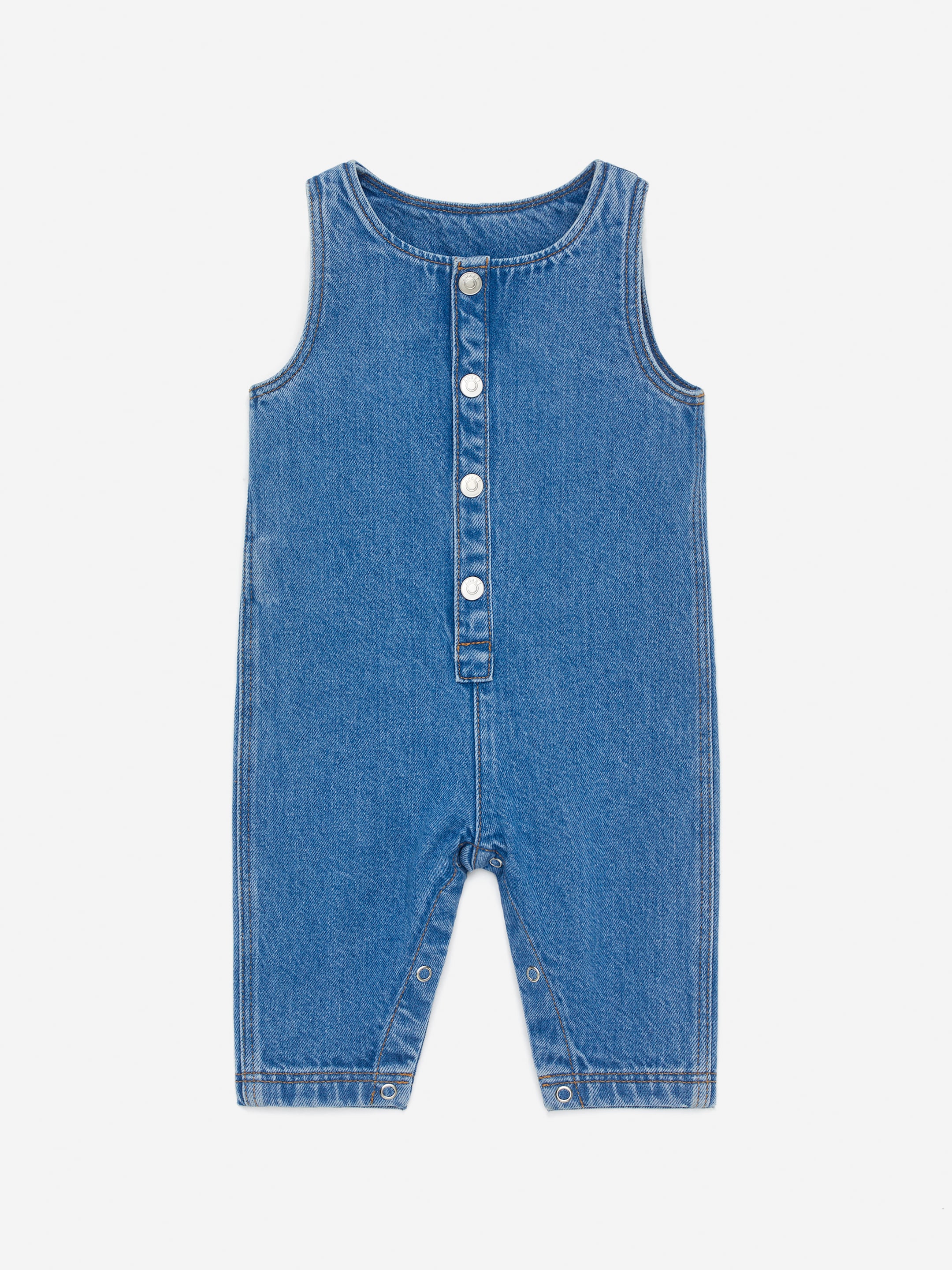 Agrandir l'image: Combinaison en denim - Bleu - ENFANT | H&M FR 1