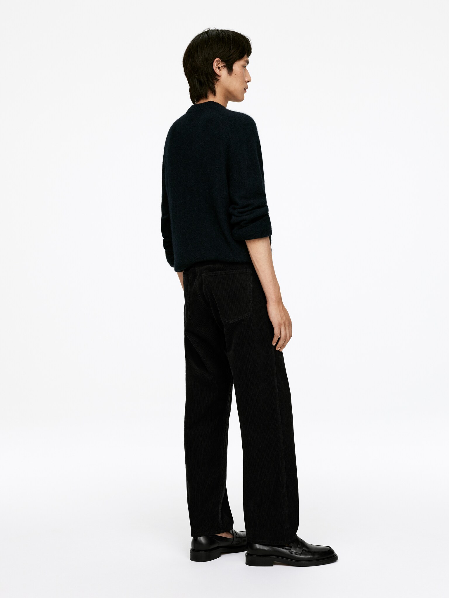 Pantalon en velours côtelé AMPLE - Noir/Marron/Taupe clair - 6