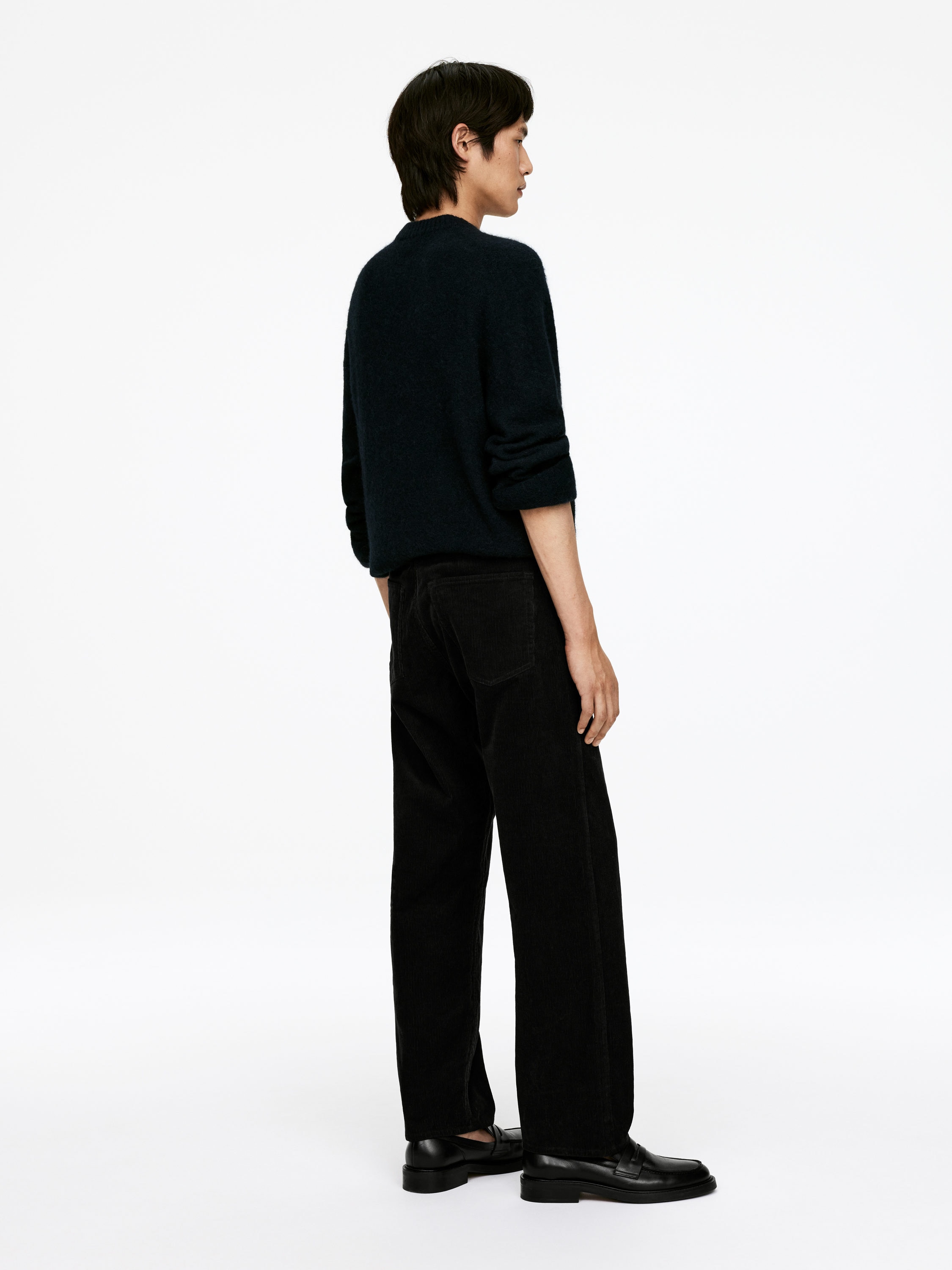 LOOSE Corduroy Trousers - Black - Loose fit - Men - StillMedia/Lookbook - 5