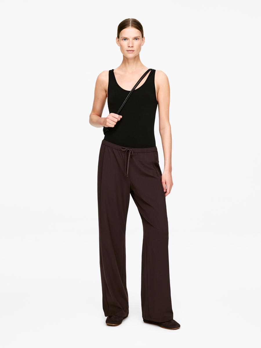 ARKET Women's  Wide Sports Trousers Brown,  size XS