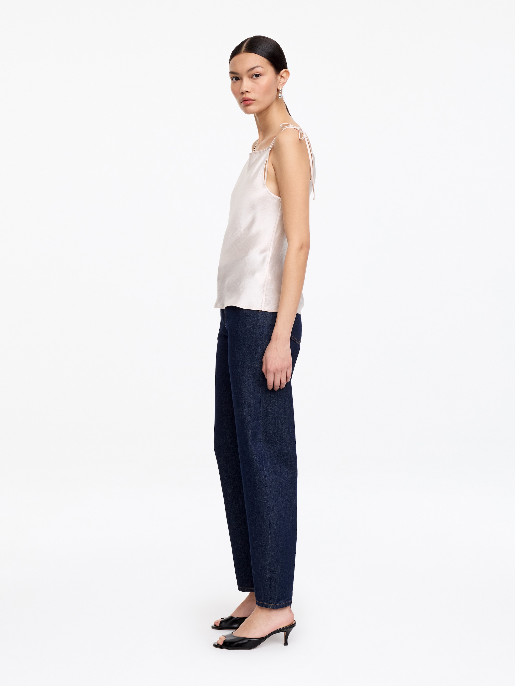 Crushed Satin Top - Pink - Regular fit - Women - StillMedia/Lookbook - 3