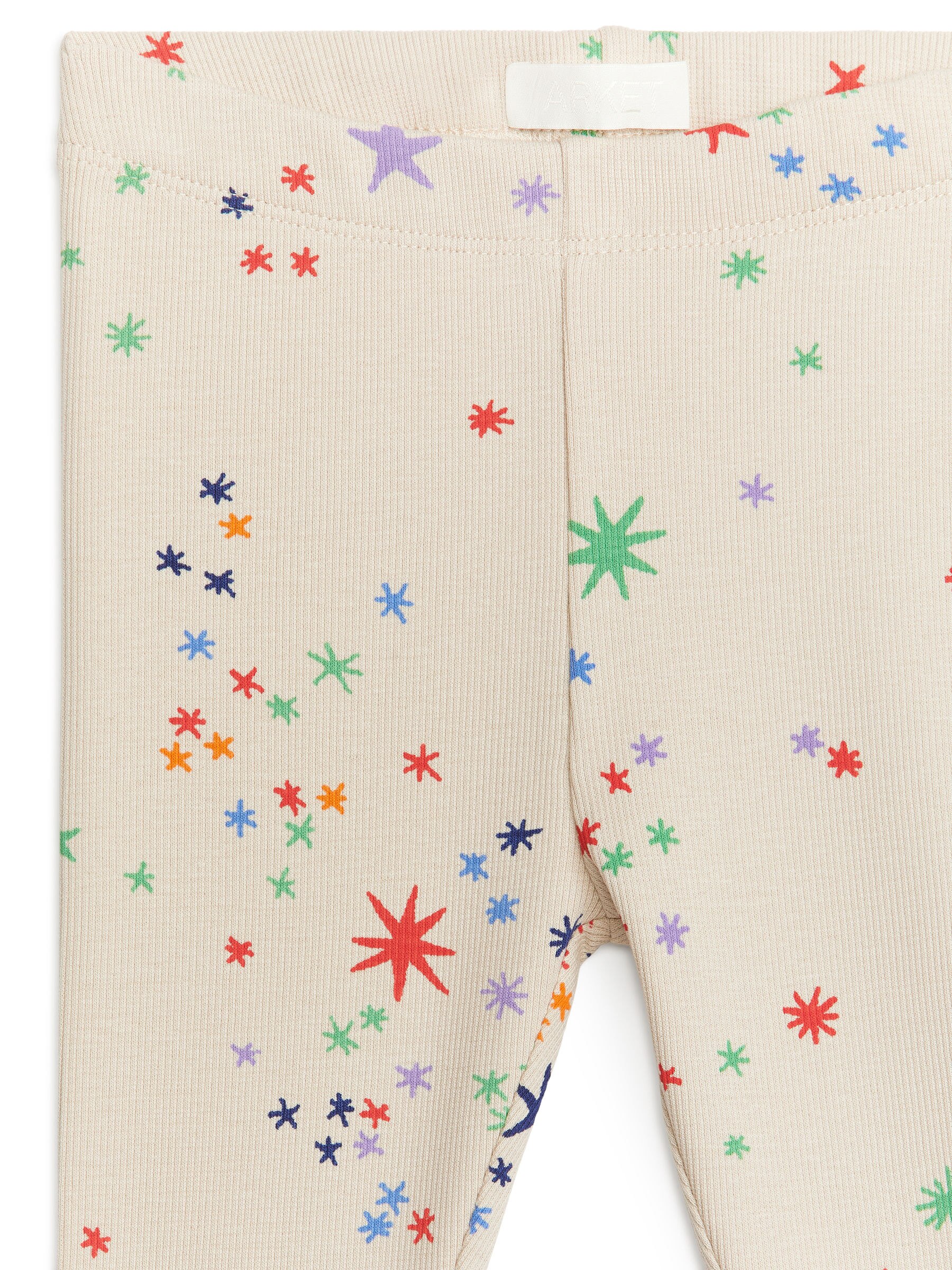 Leggings a coste - Bianco sporco/Multicolore - Slim fit - Children - StillMedia/DescriptiveDetail - 1