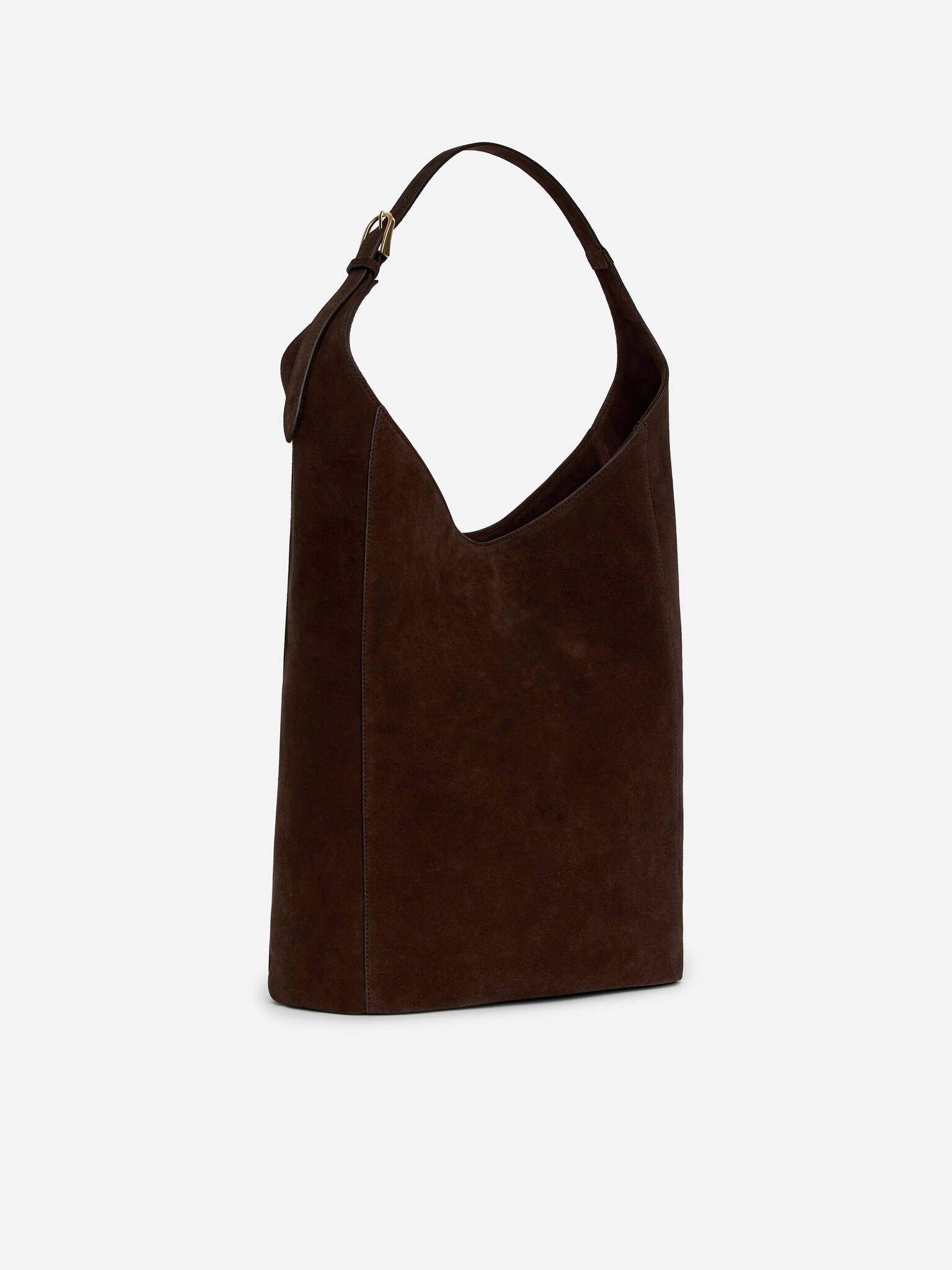 Suede Tote Bag - Marron - 5