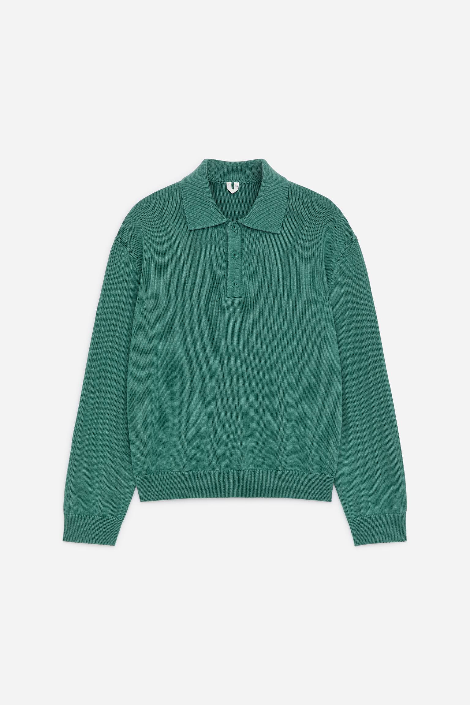 Poloshirt aus Baumwolle und Lyocell - Grün - 2