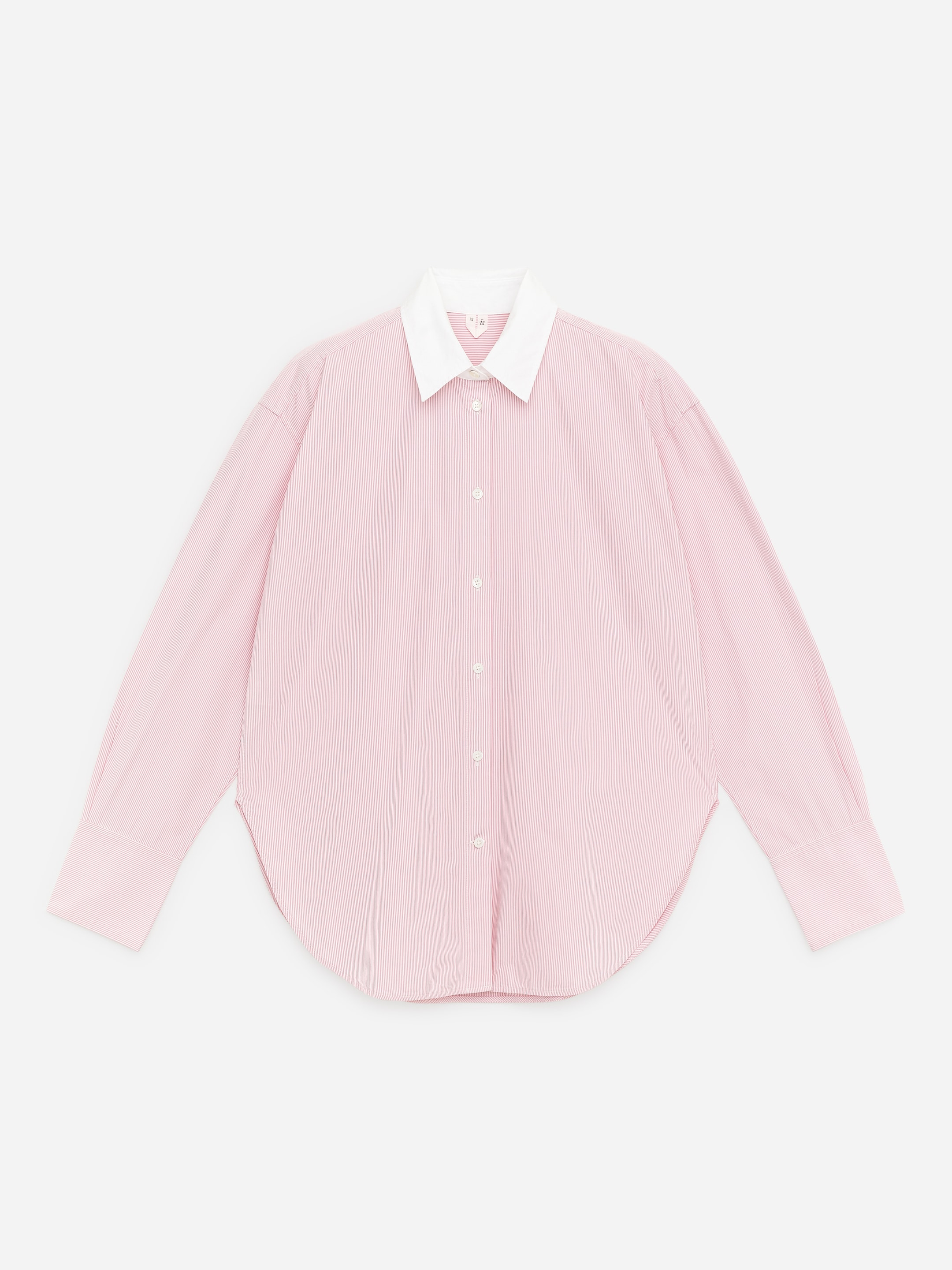 Relaxed-Fit Poplin Shirt - Pink/White - Relaxed fit - Women - StillMedia/DescriptiveStillLife - 1