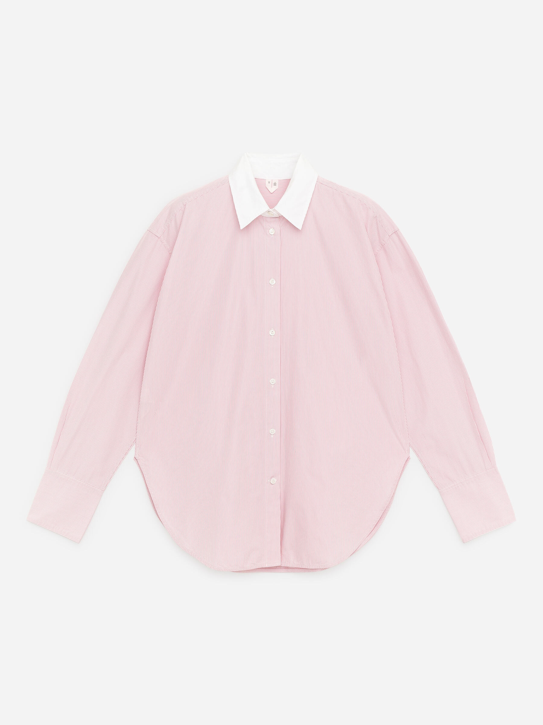 Popeline-Hemd mit lockerer Passform - Rosa/Weiß - Relaxed Fit - Damen - StillMedia/DescriptiveStillLife - 1