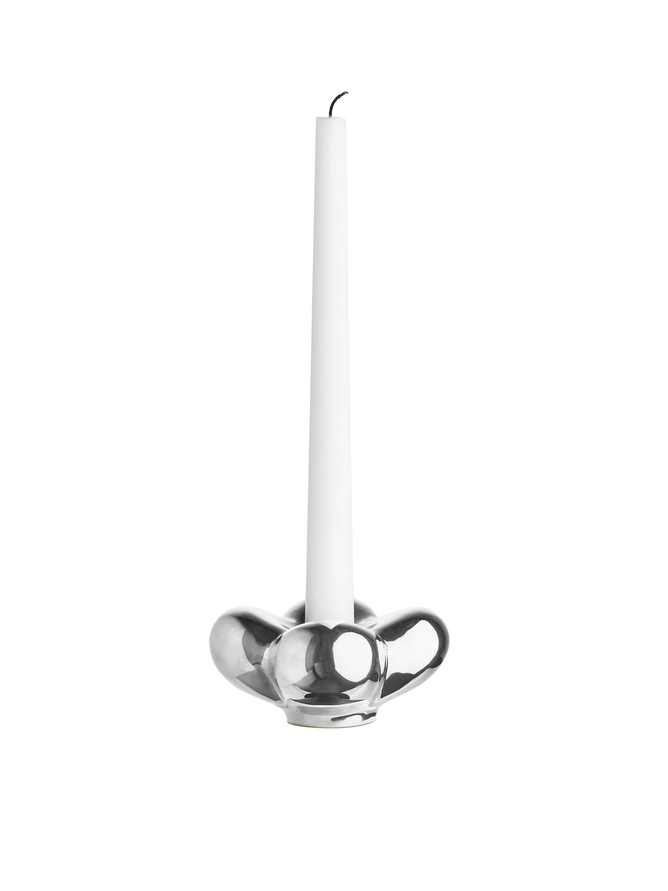 Vis større bilde: Lysestake i messing - Sølv - Home All | H&M NO 2