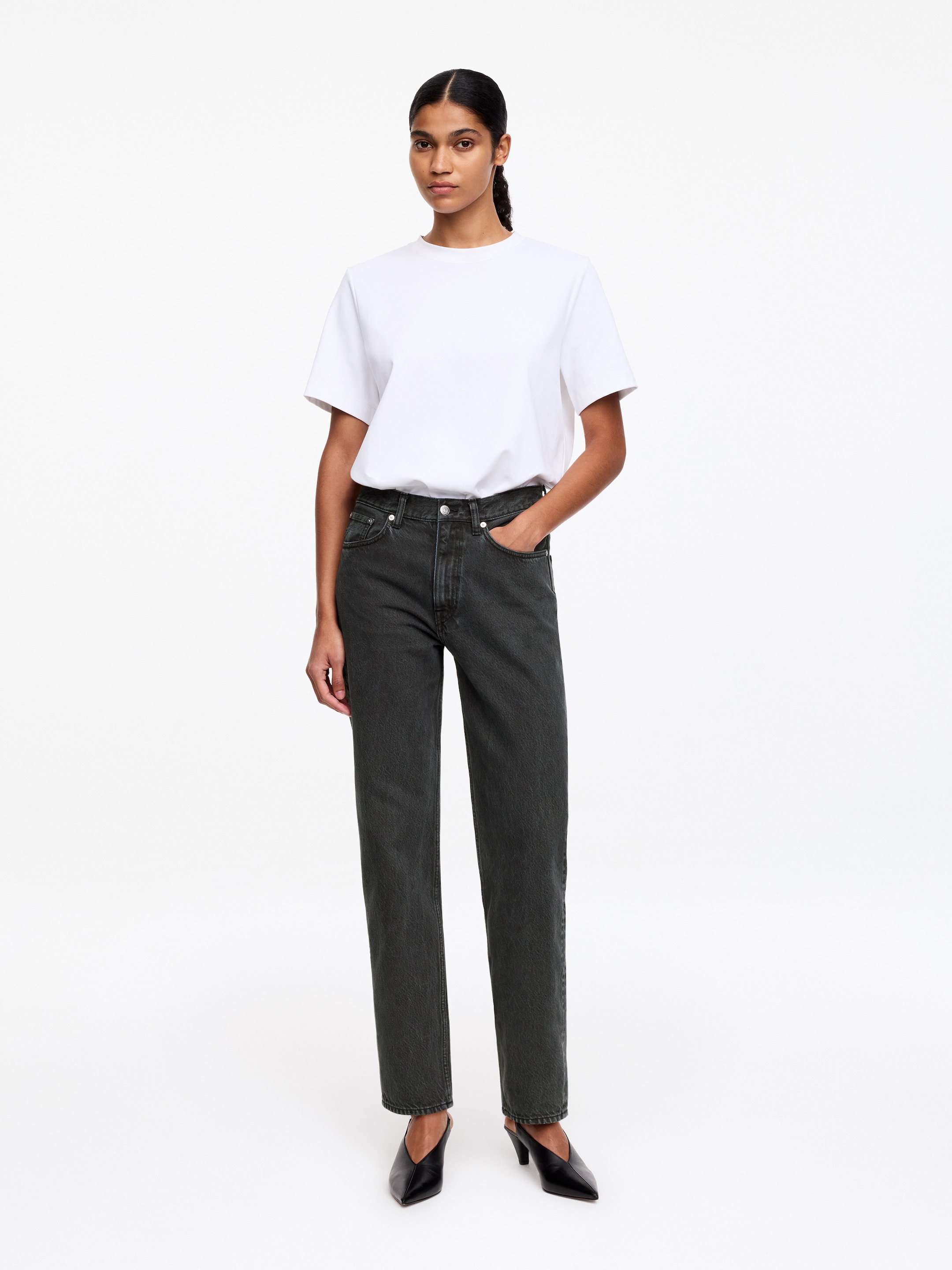 VIOLET Tapered Jeans-#30302f-18180
