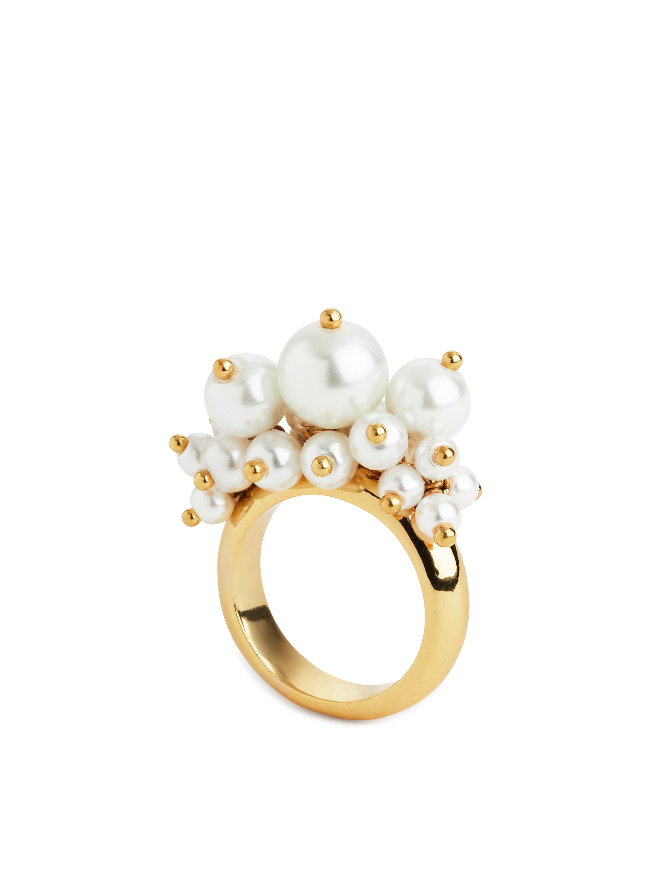 Guldpläterad pärlring - Guld - Women - StillMedia/DescriptiveStillLife - 3