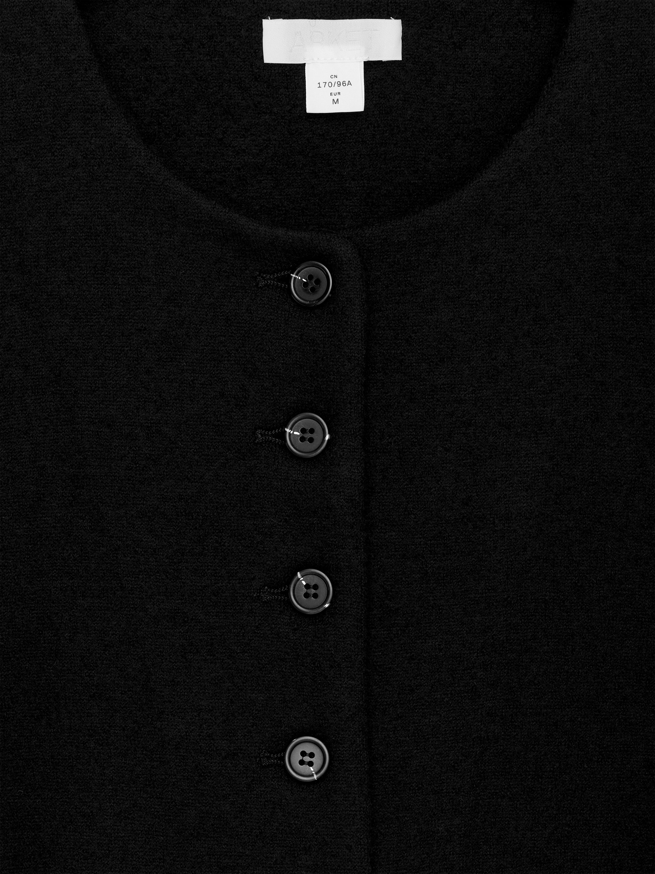 Wool-Blend Cardigan - Black - Slim fit - Women - StillMedia/DescriptiveStillLife - 1