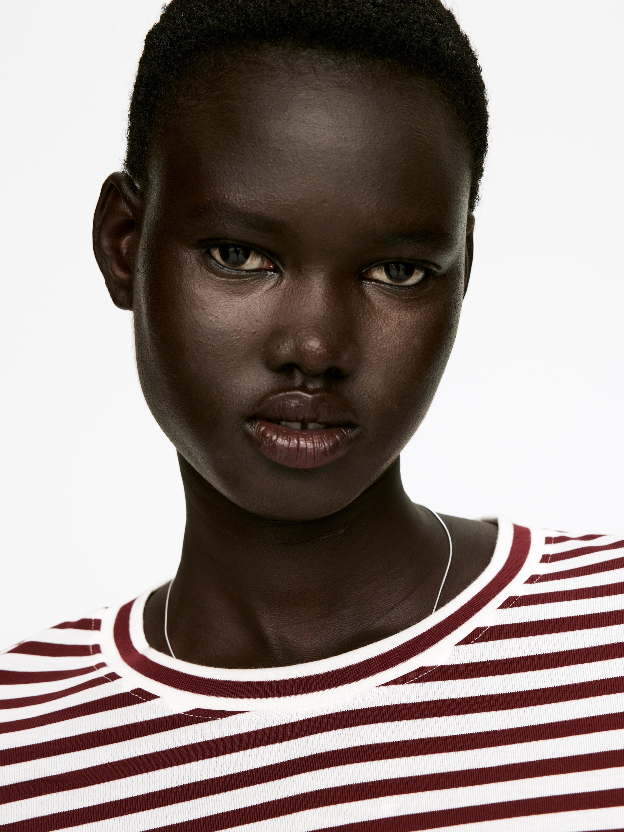 Agrandir l'image: T-shirt signature à manches longues IRIS - Blanc cassé/Rouille - FEMME | H&M CH 4