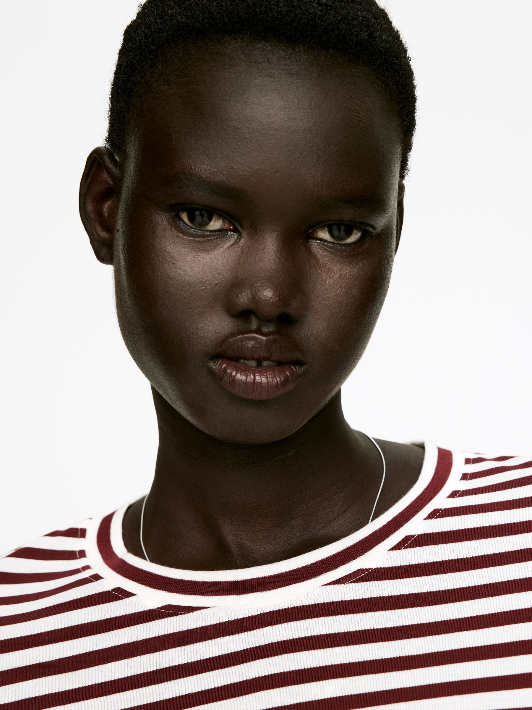 T-shirt signature à manches longues IRIS - Blanc cassé/Rouille - Regular fit - Femme - StillMedia/Lookbook - 6