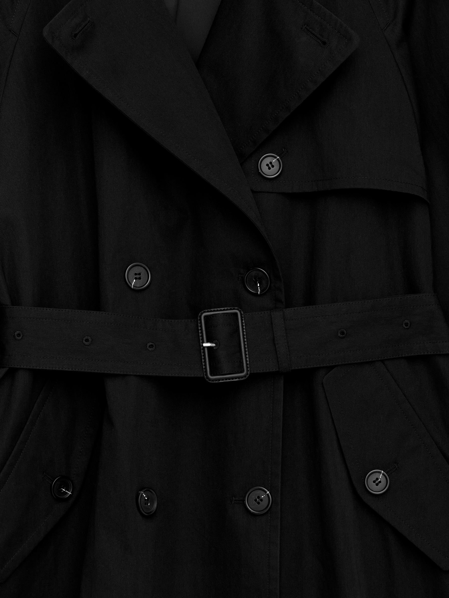 Oversized Trench Coat - Black - Oversized - Women - StillMedia/DescriptiveDetail - 4