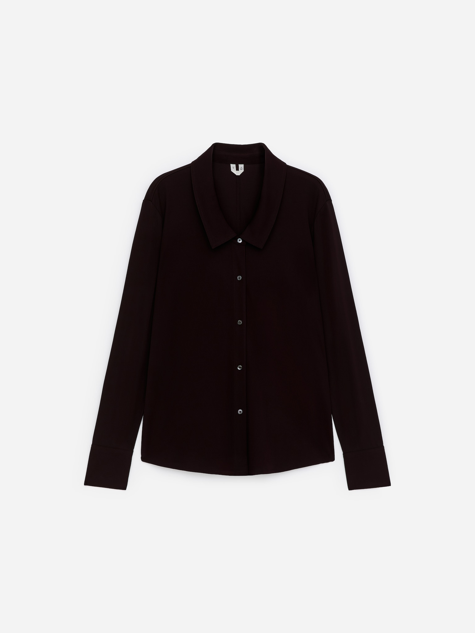 Camicia fluida - Rosso scuro