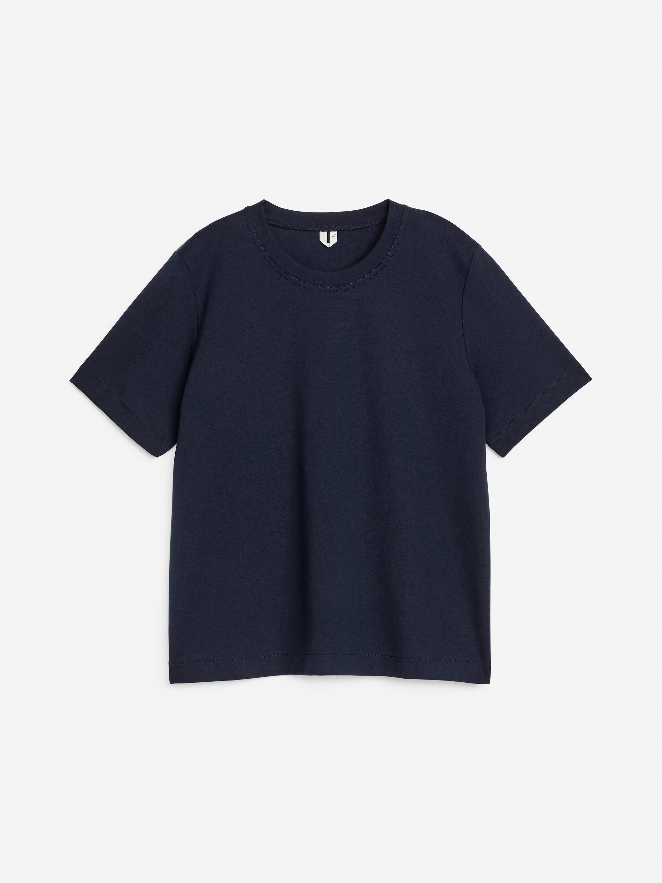 Προβολή μεγαλύτερης εικόνας: PEARL Βαμβακερό T-Shirt Βαρέως Τύπου - Σκούρο Μπλε - Ladies | H&M GR 1