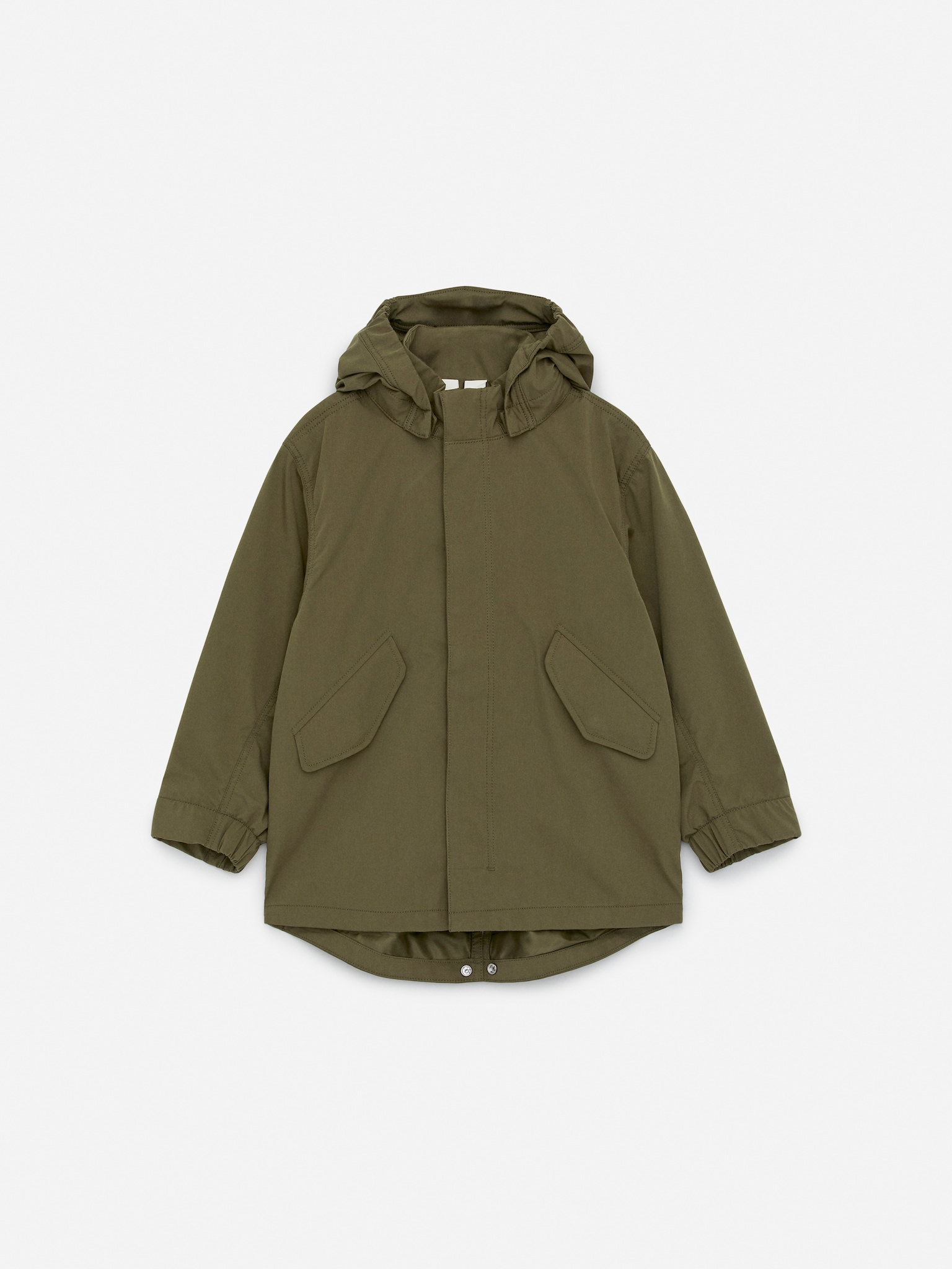 Parkas med huva - Khakigrön